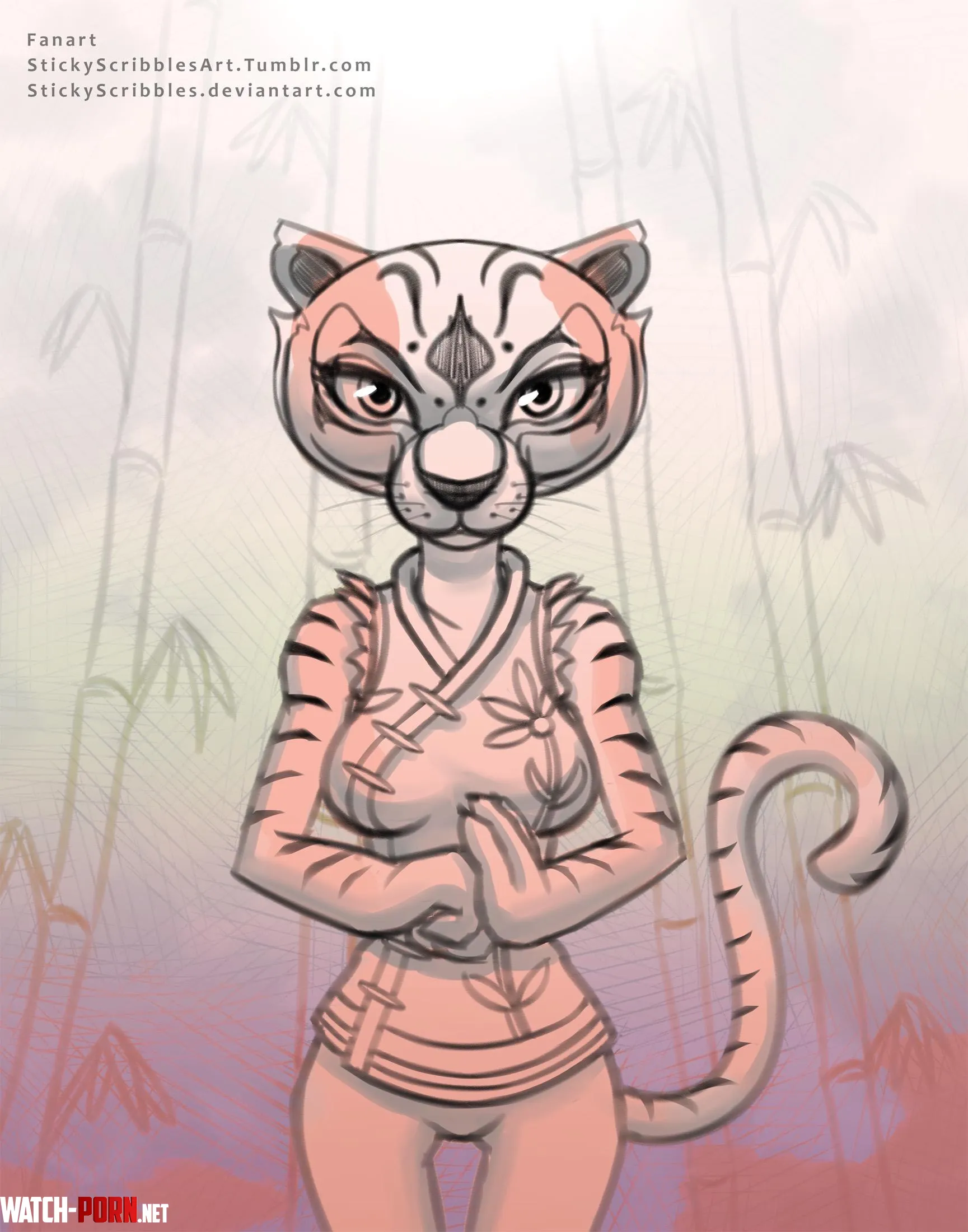 Tigress Kung Fu Panda  StickyScribbles   by 24Emma