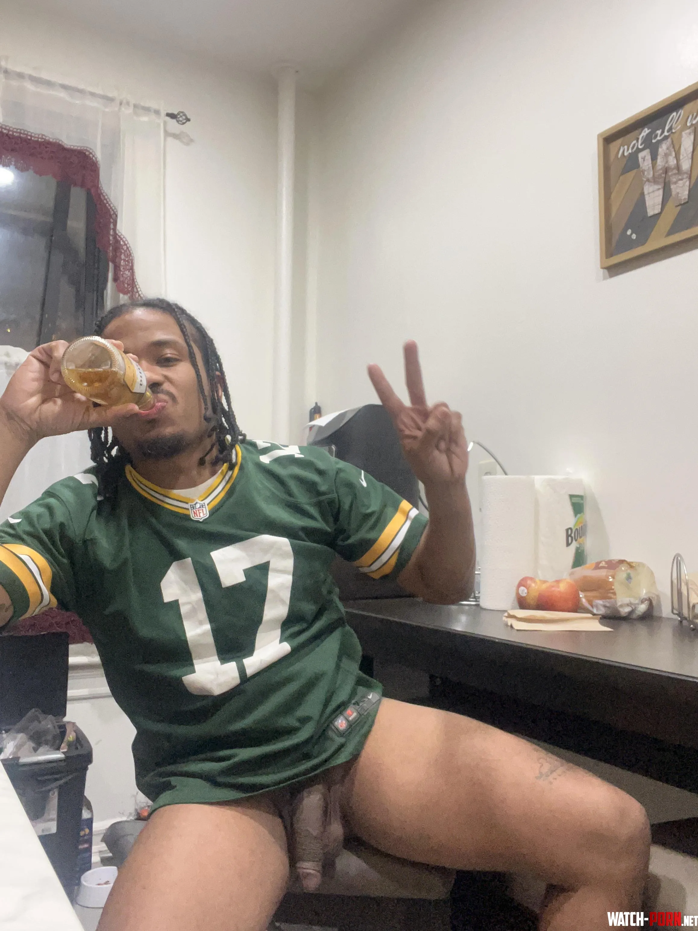When at home for SNF LETS GOOO PACKERS  by Loud_Top5599