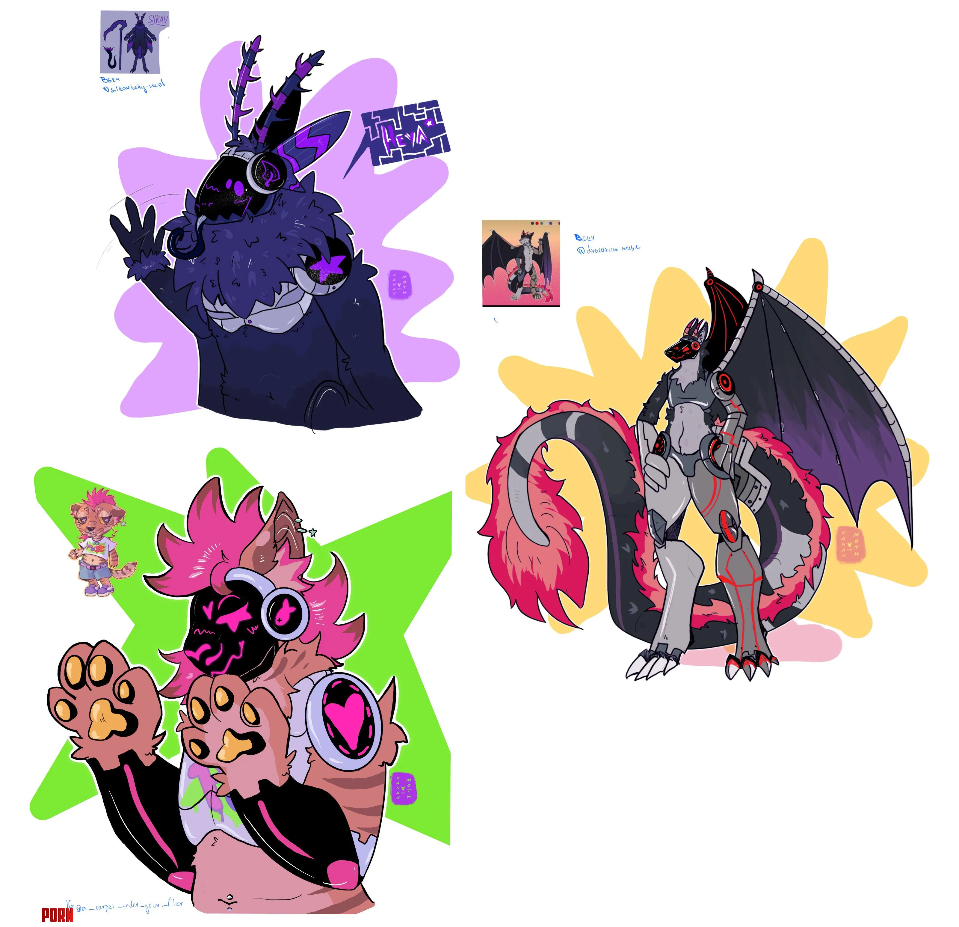 Making protogens from your fursonas art by me by Too-chaotic-to-live