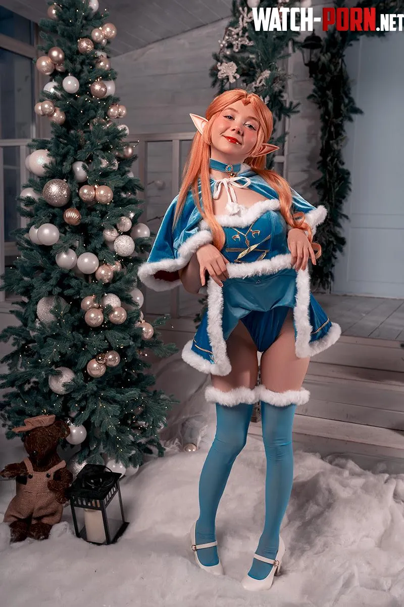 Christmas Princess Zelda by Tanukityann by tanuki_tyan