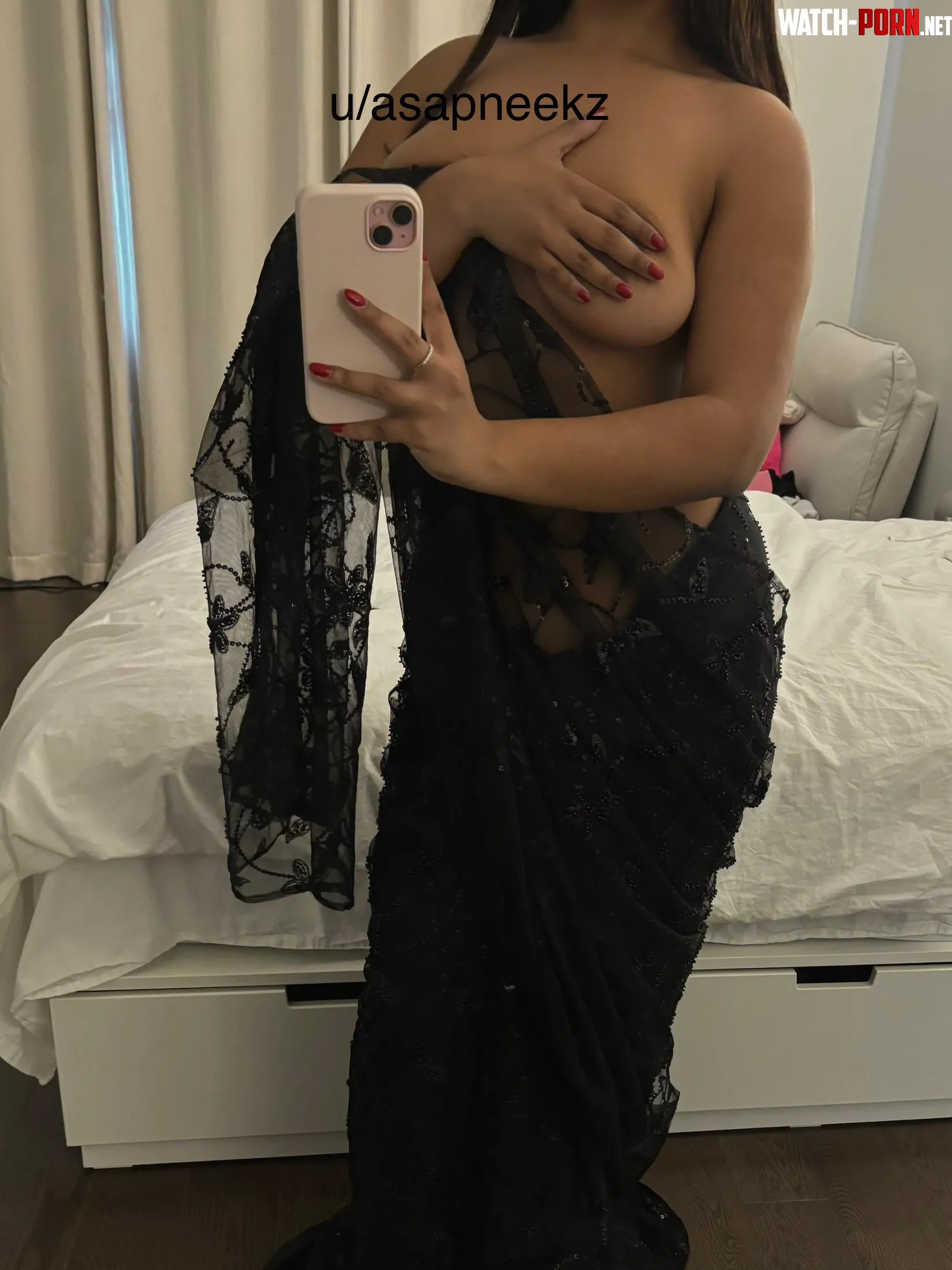 New to this subreddit any Bengalis in here trying on a saree for an event coming up F by asapneekz