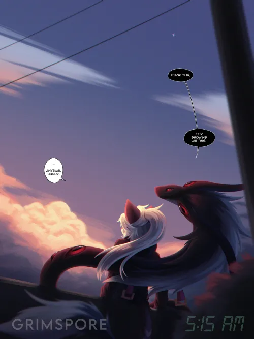 Thumbnail Above and Beyond: Sky Art by P3ntachoron within the Furry Realm