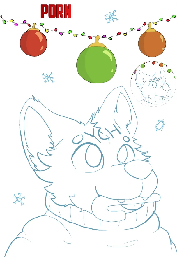 Christmas YCH 9 Commissions Circular icon included  by Starlit_Fox