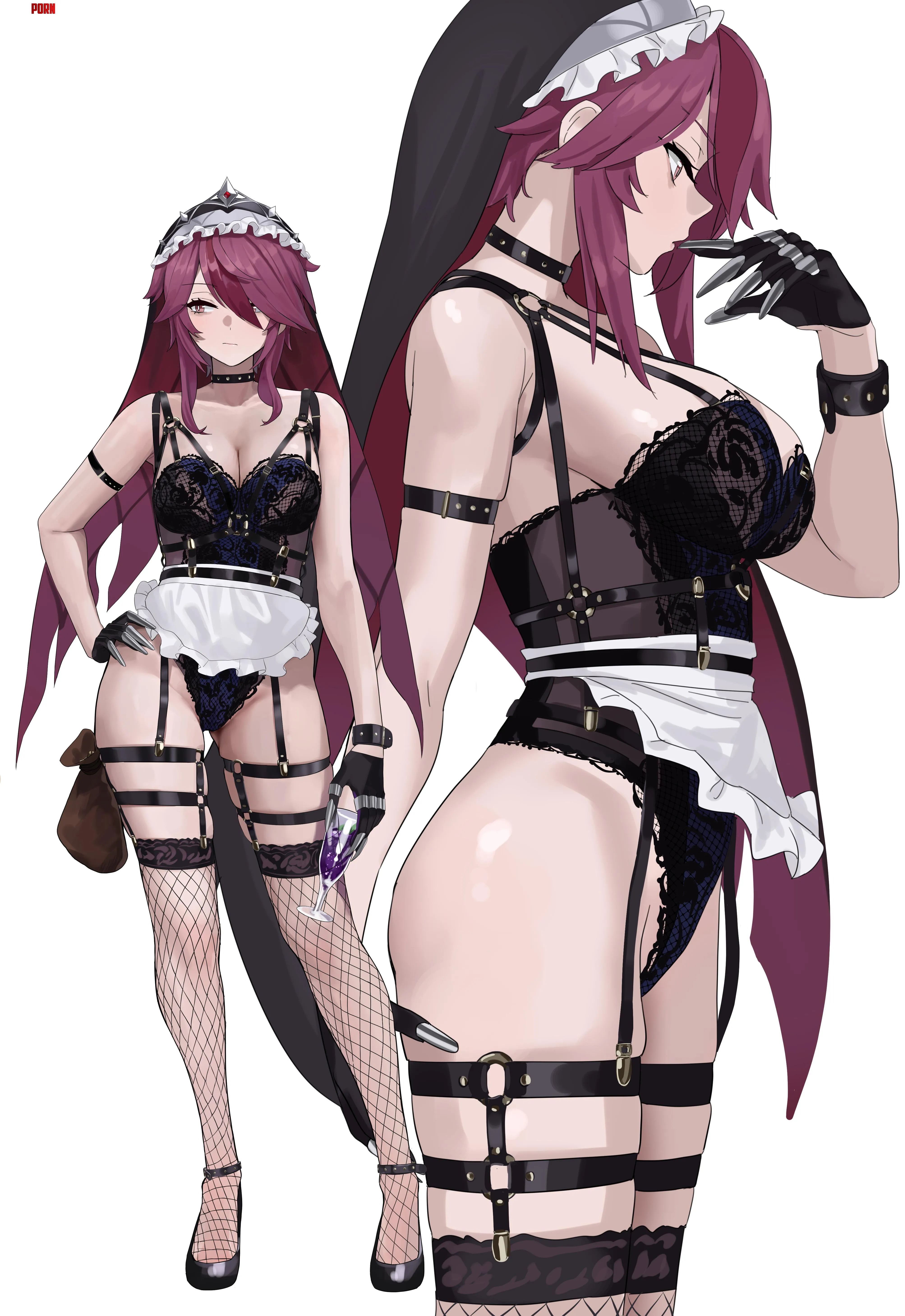 rosaria genshin impact by KrazedPengwin
