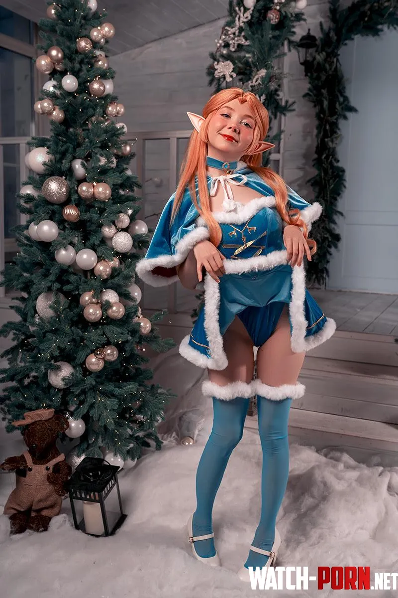 Christmas Princess Zelda by Tanukityann by tanuki_tyan