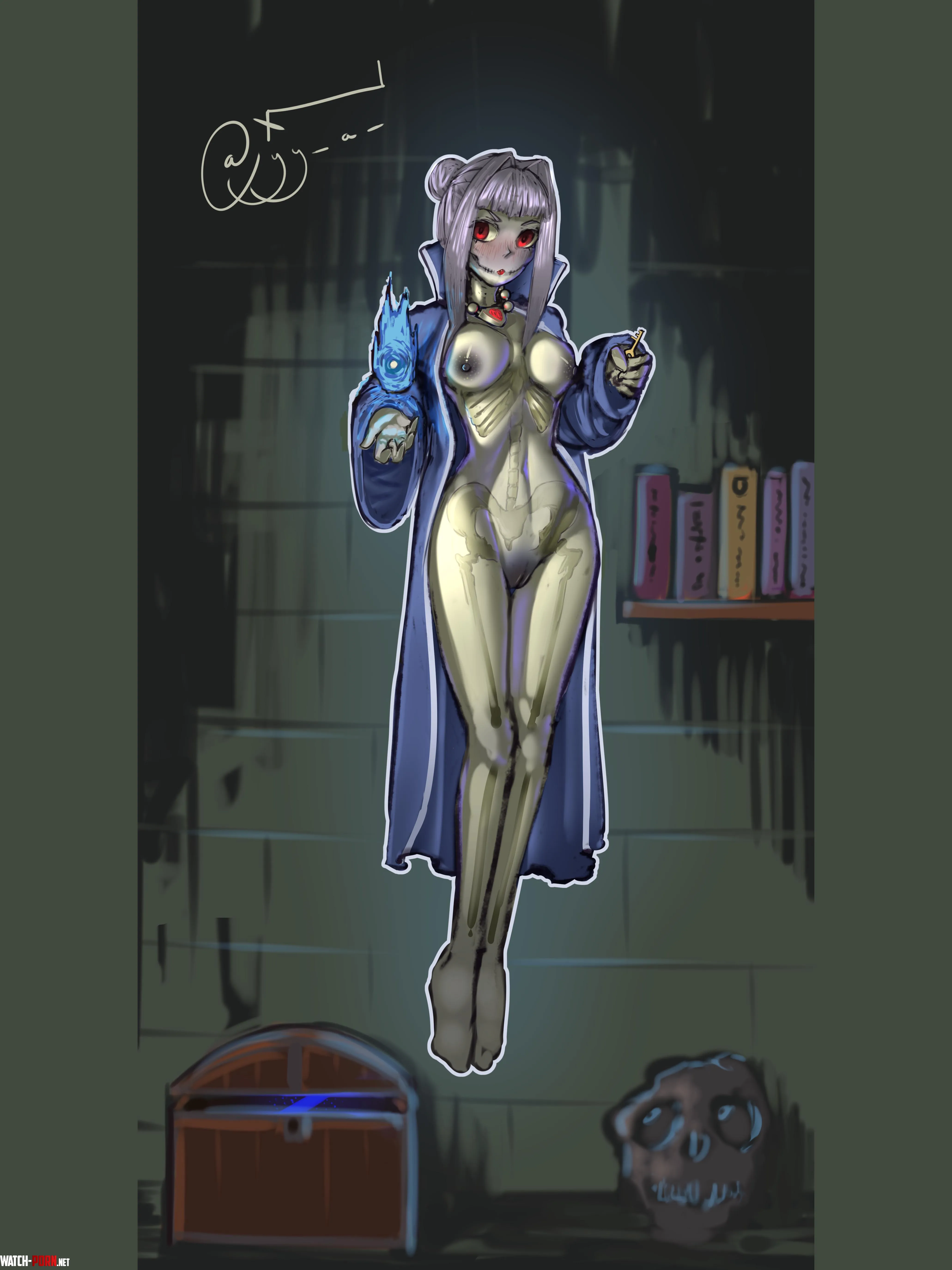 Terraria monster girls 7 Dark Caster Art by me by NyaNyaInugami