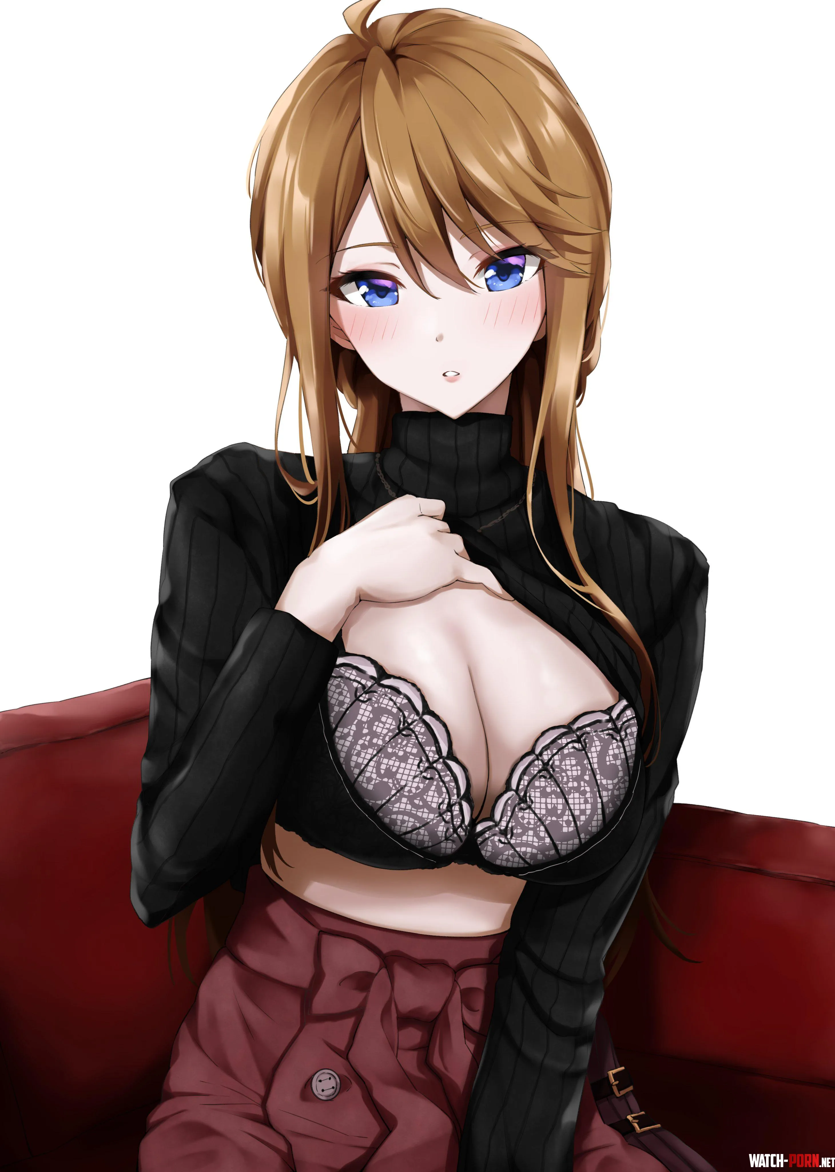 Keyhole Sweater Stretched Wide  by CheetahSperm18