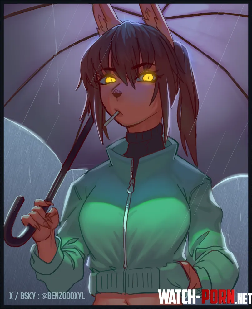 Rainy Day  art by me  by BenzoArt