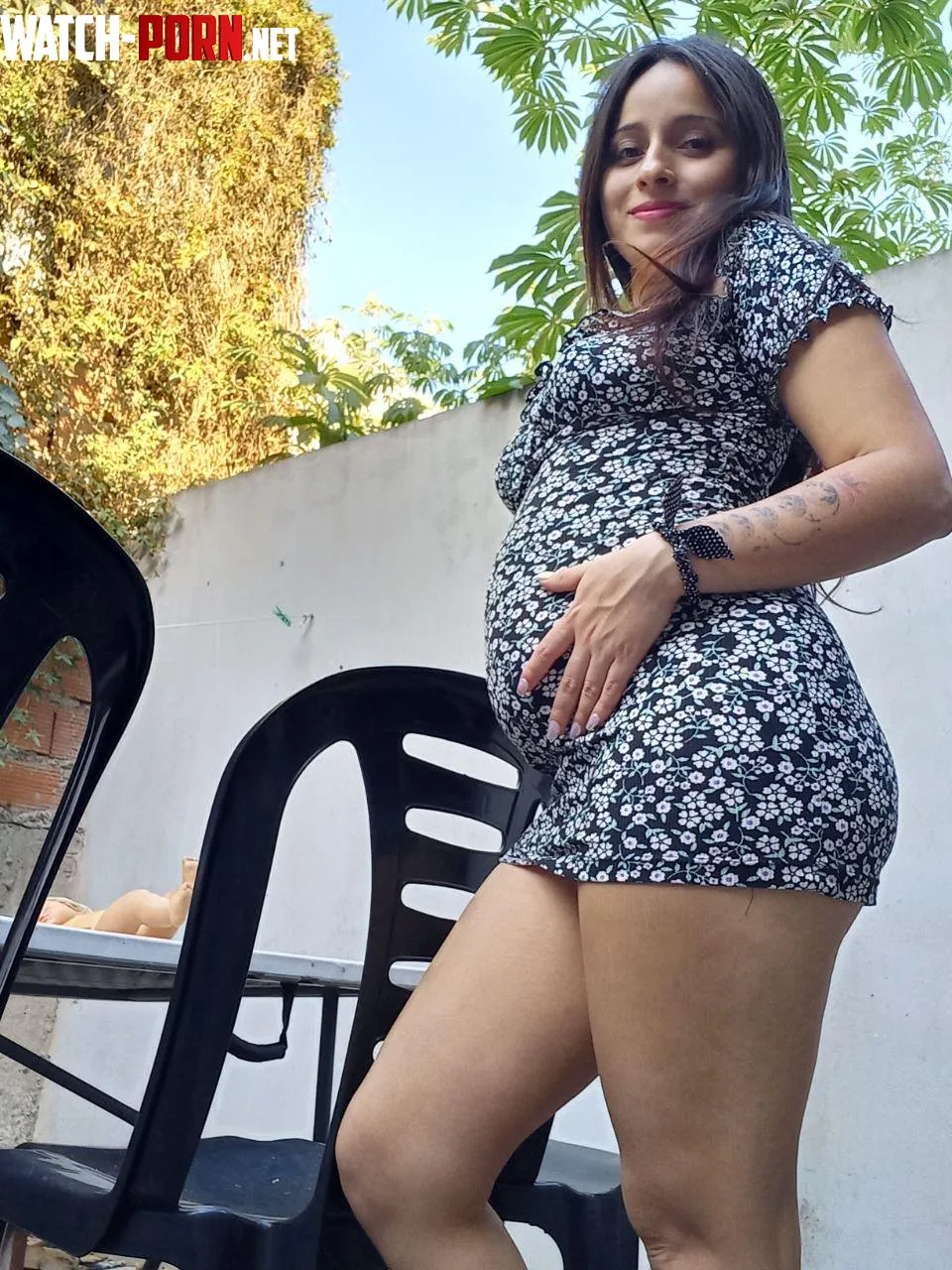This dress looks good on me even when Im pregnant  by sweetjuuli