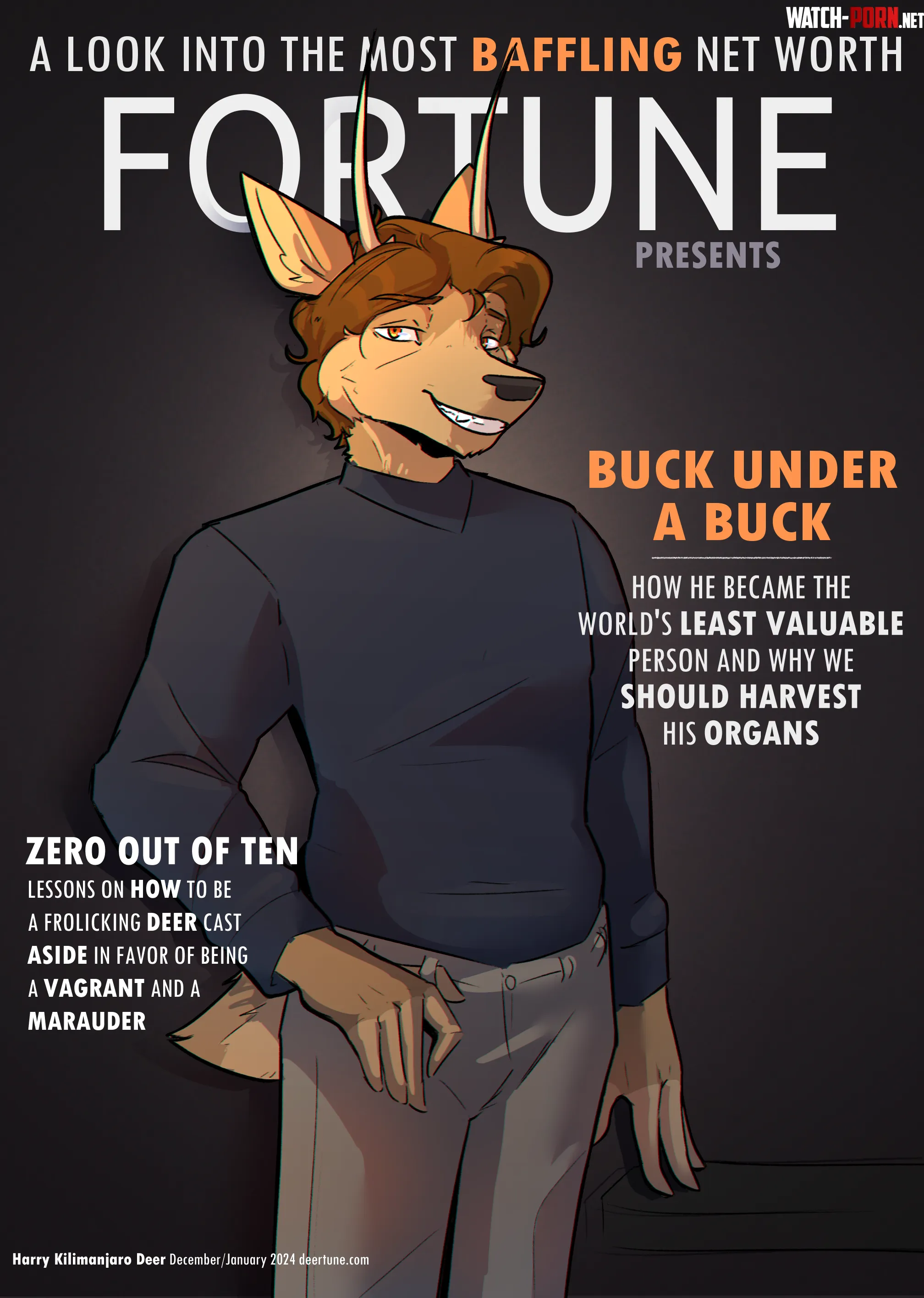 Featured on a Fortune Magazine art by me by HarryDeCat