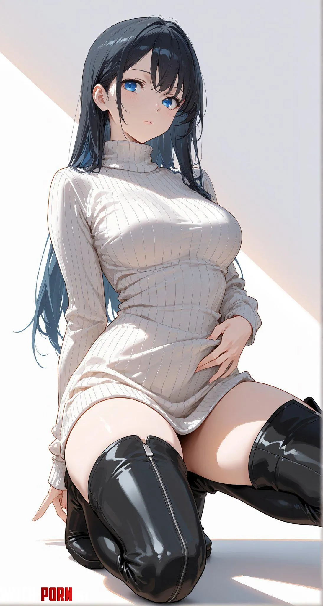 Snug Sweater amp Thigh Boots  by CheetahSperm18