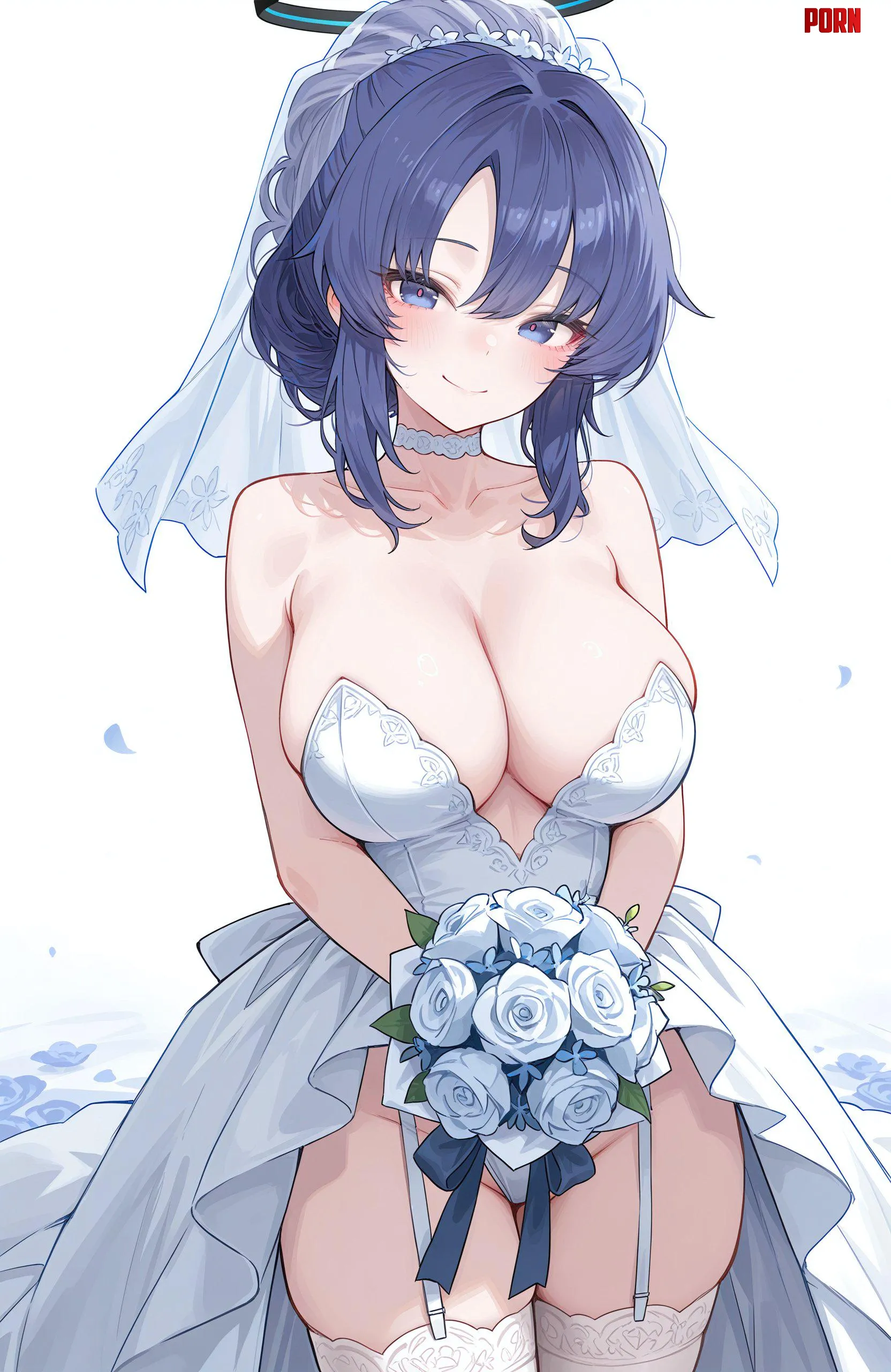 Bride Yuuka Blue Archive by CheetahSperm18