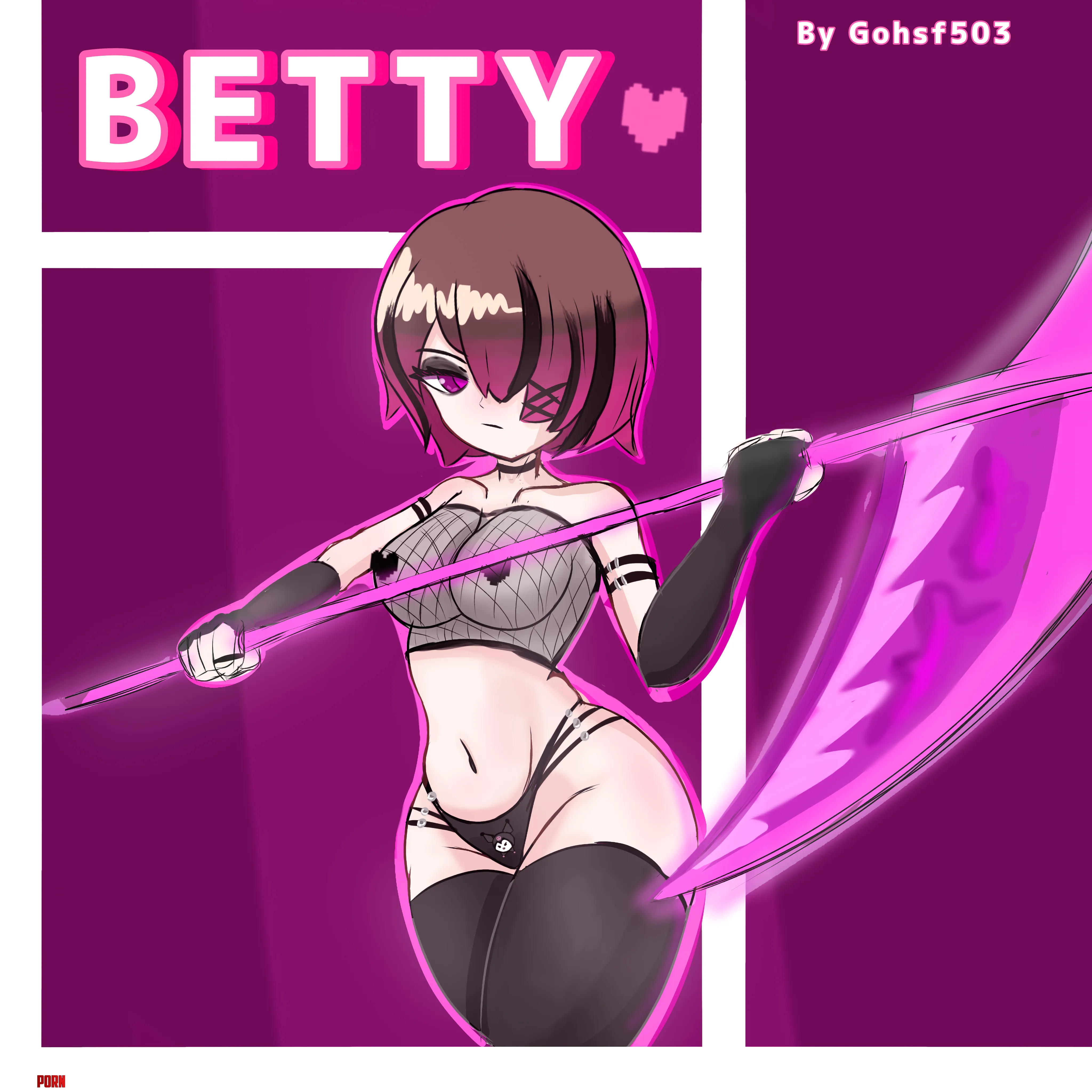 Betty Noire Glitchtale Betty Egirl by Gohsf503
