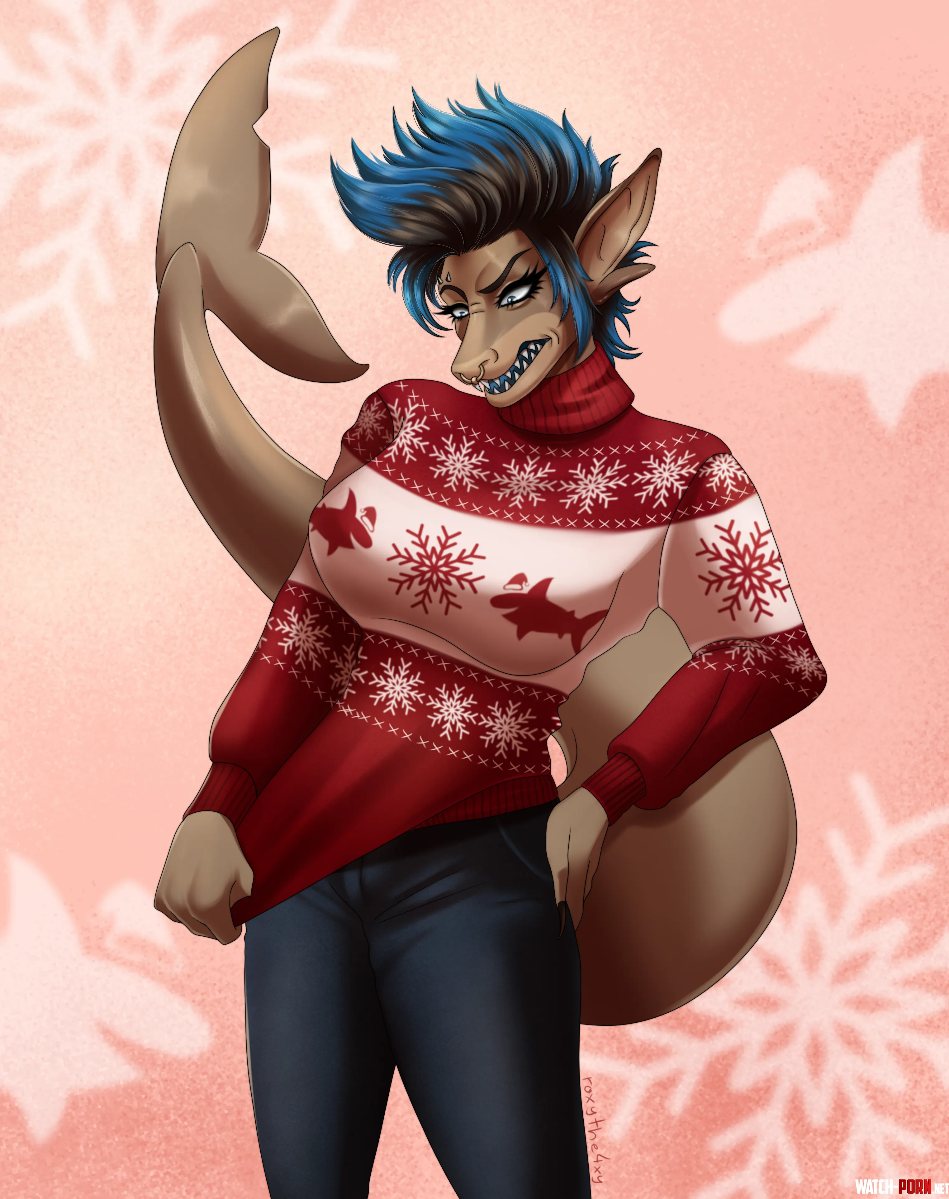 I guess she didnt like the sweater c art by be for a client by DearPitch27