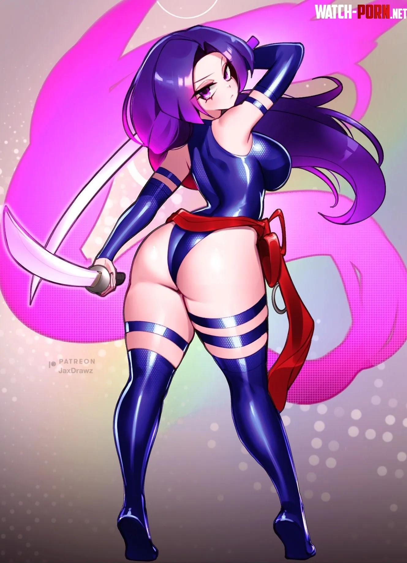 Psylocke backview Marvel Jax by Terran117