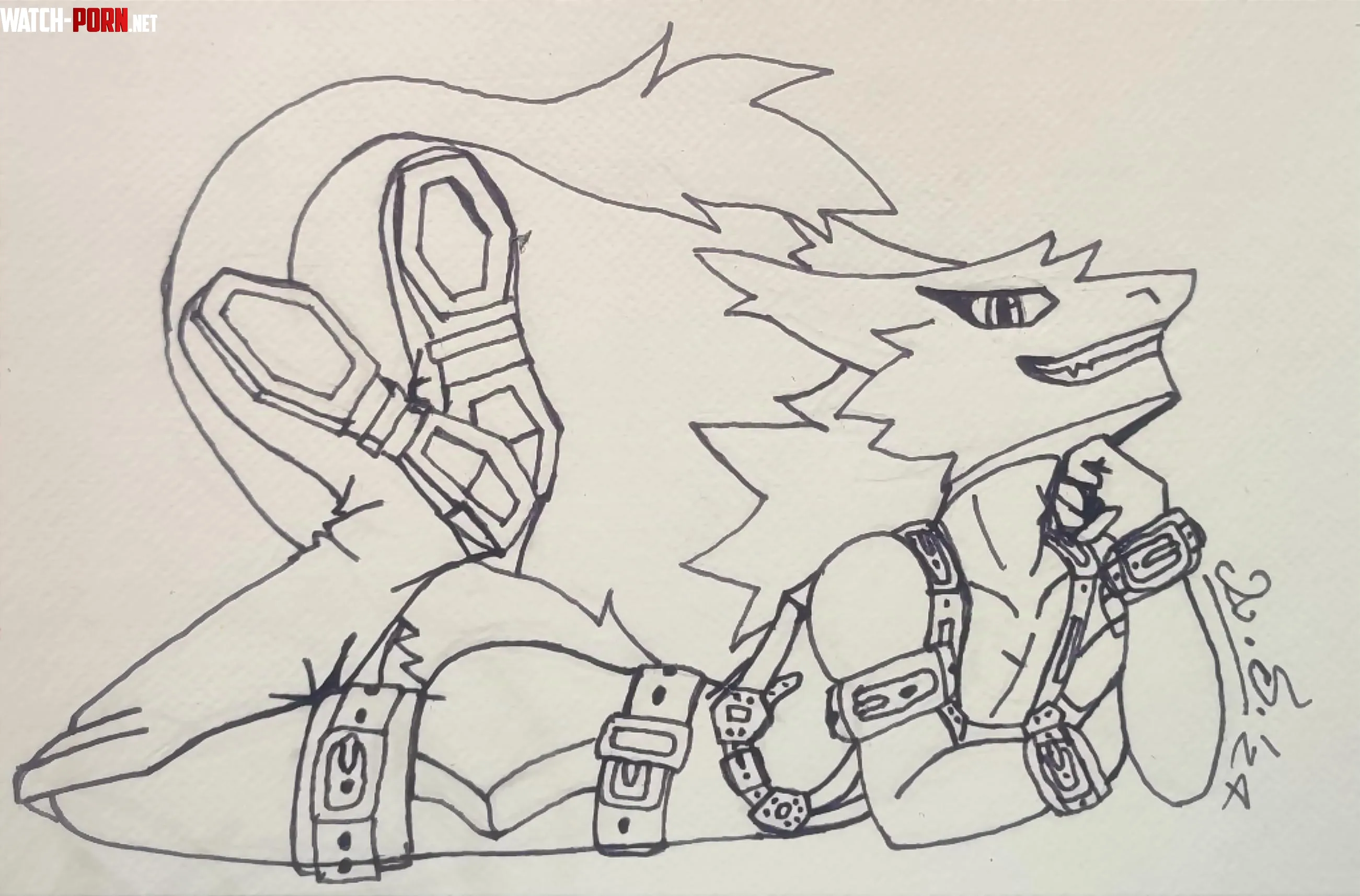 Hes looking at you yes Commission WIP by me  18122024 by Dalek_Sath