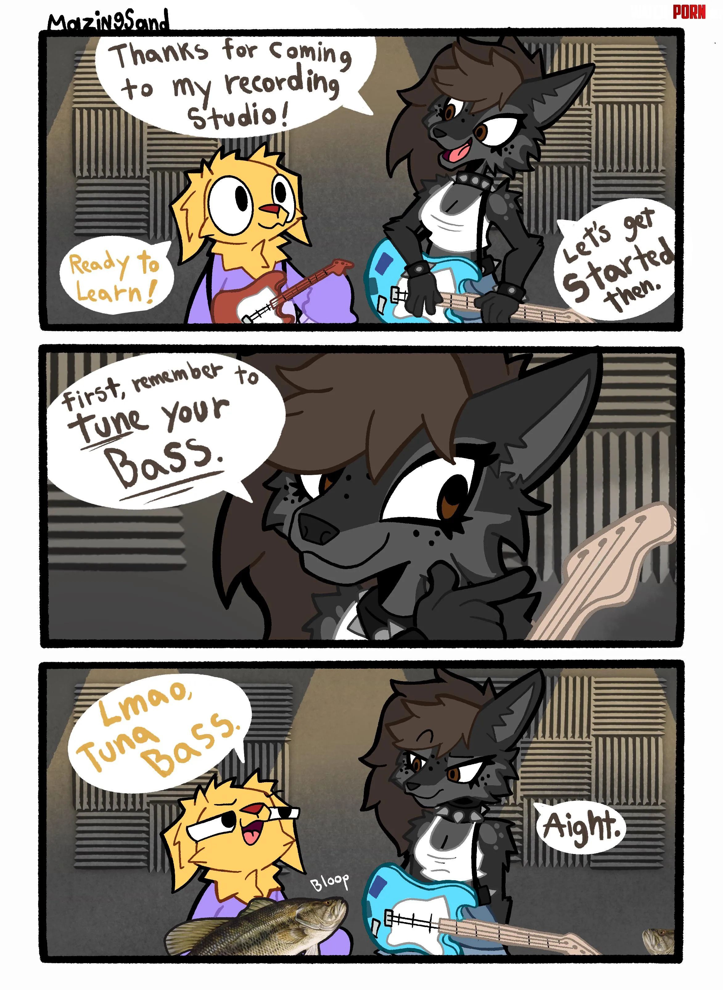 A mazingDOG COMIC Tuna bass starting dakota by me from 2022 by MazingSand