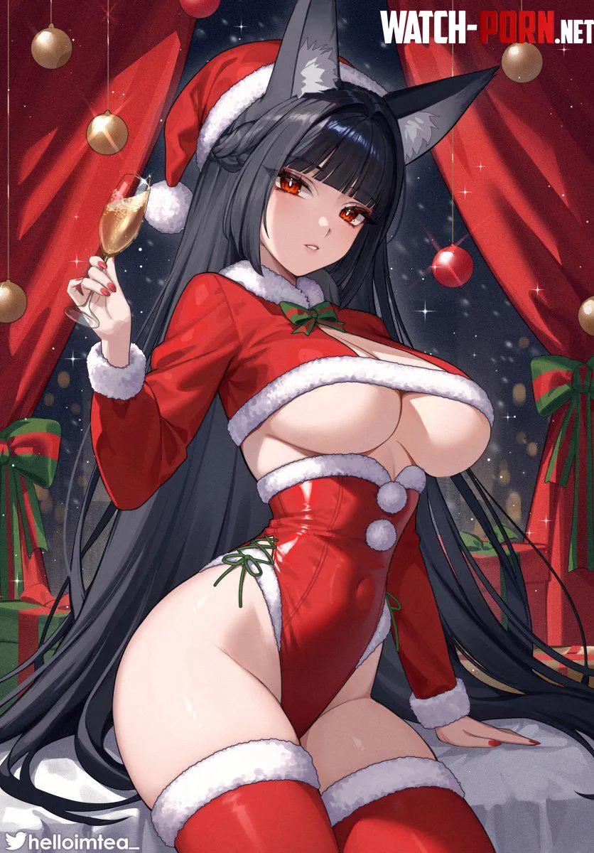 Miyabi in costume for Christmas helloimtea Zenless Zone Zero by elegantloveglimmer