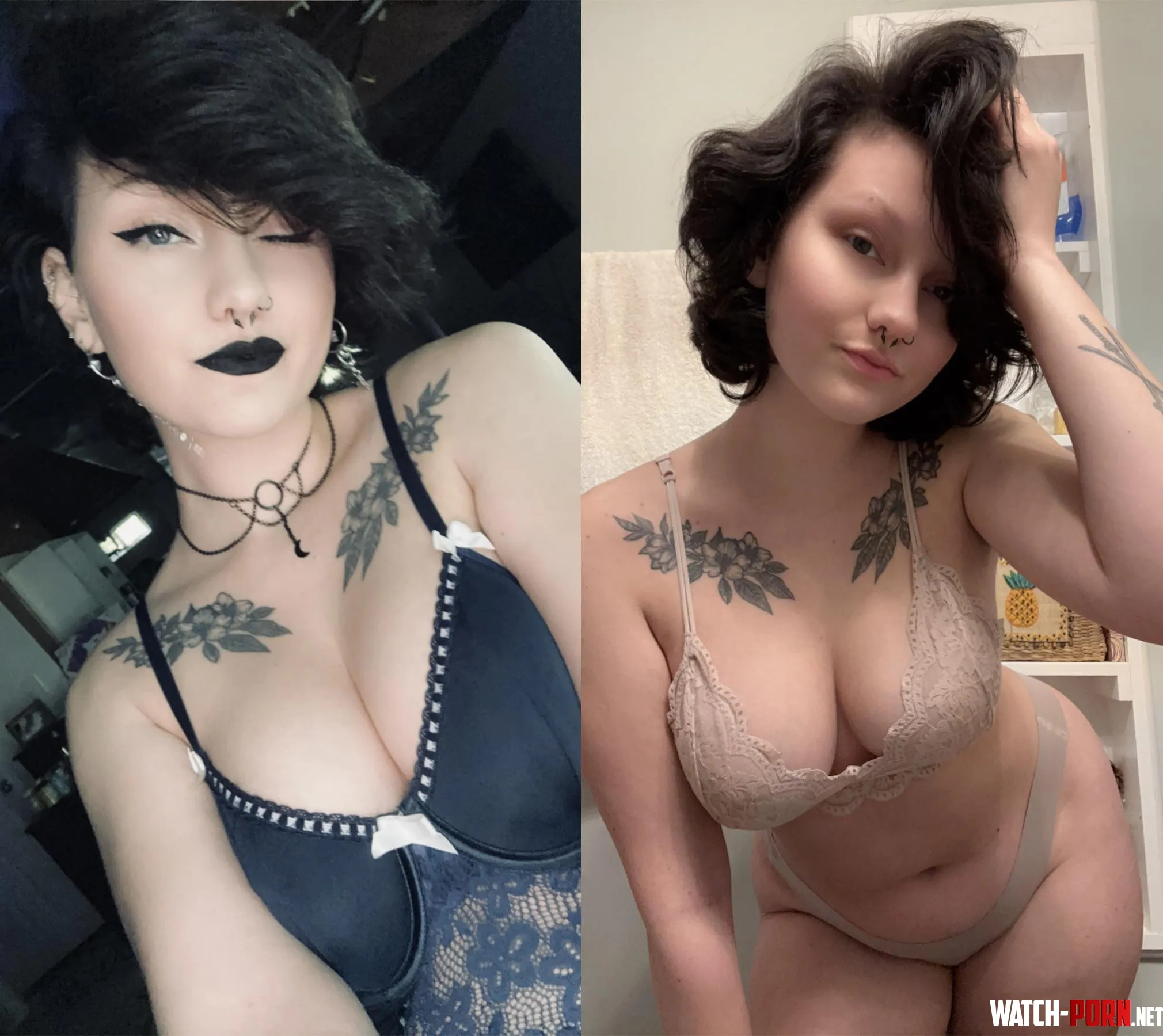 With makeup vs without by AlyxIvy