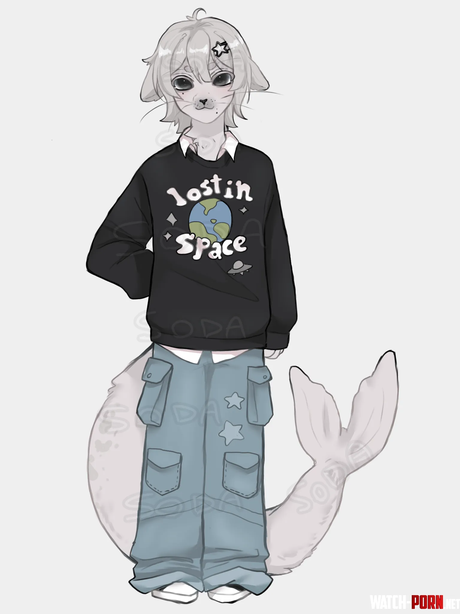 A little draw of a fursona that i made Really like to do this drawing gt3 by Born_Paint845