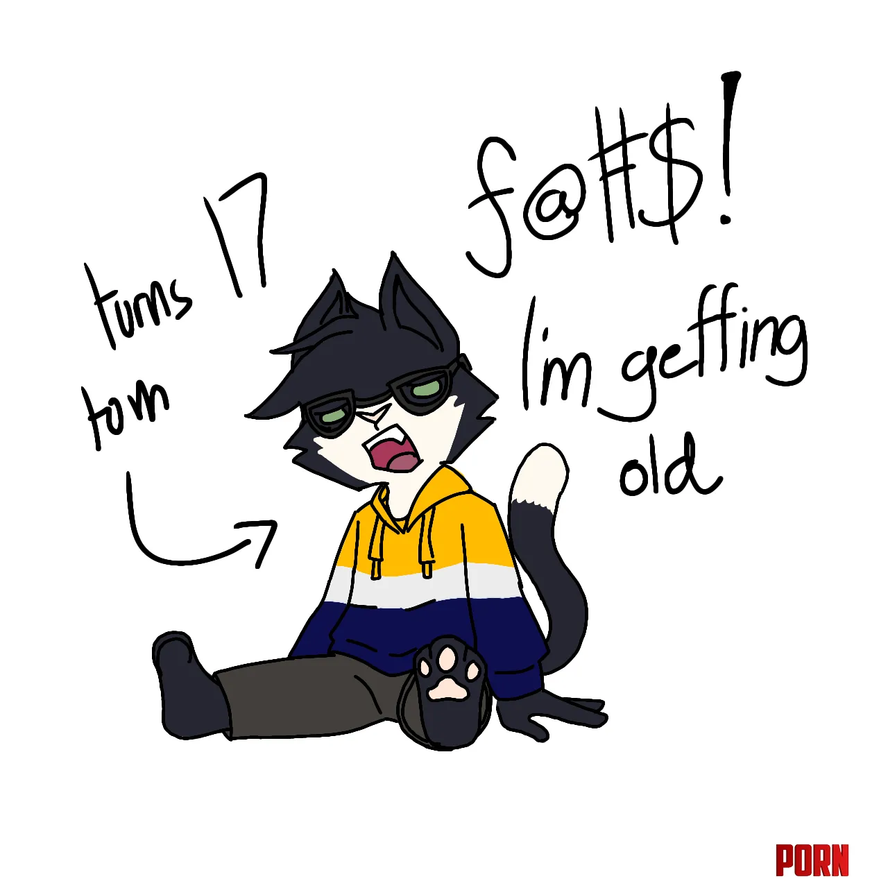 Some quick art of my OC after a pause by Adof_TheMinerKid