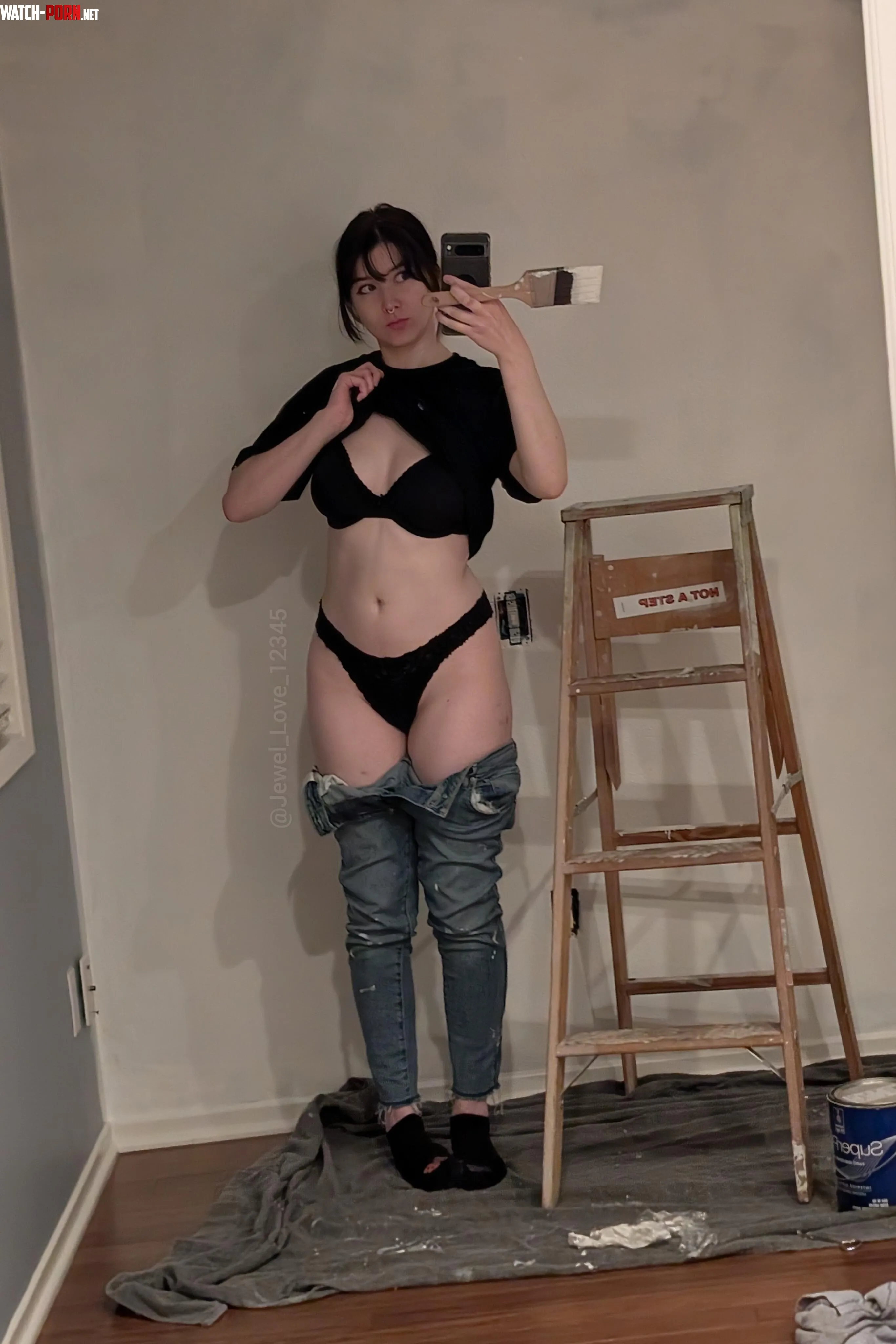 Painting amp panties by Jewel_Love_12345
