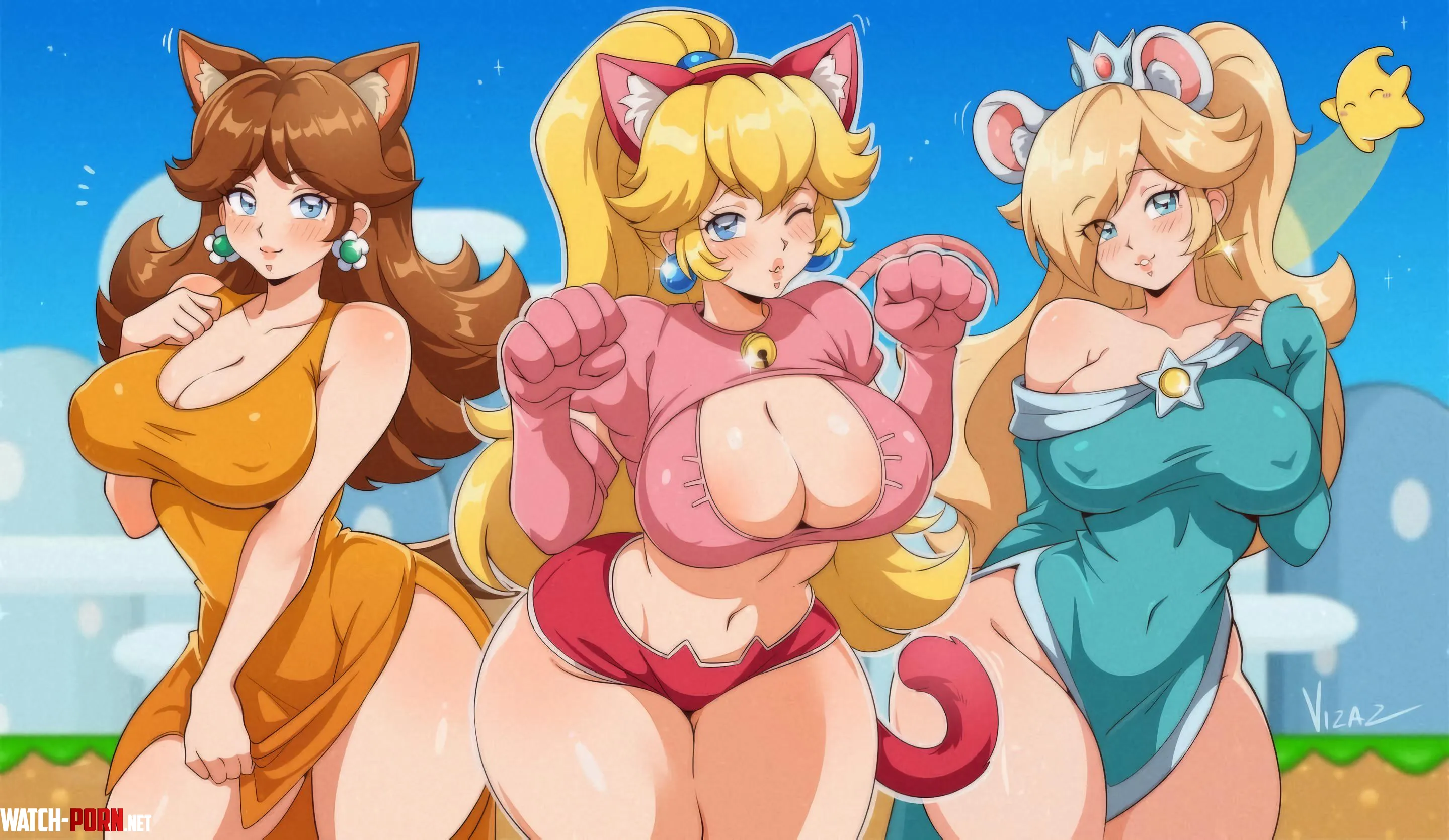 Mario Princesses by A_MASSIVE_PERVERT