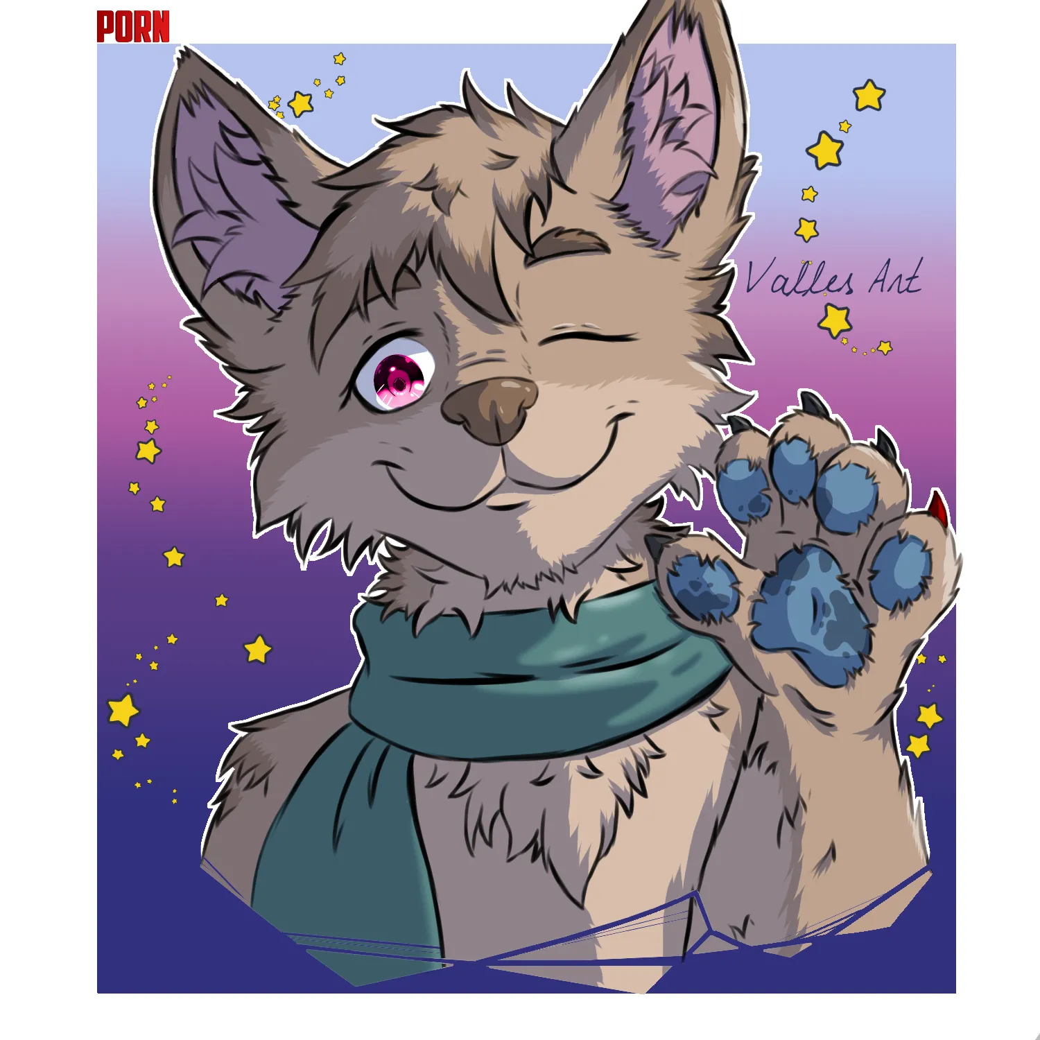Spikye says hi  art by me  by VallesGames