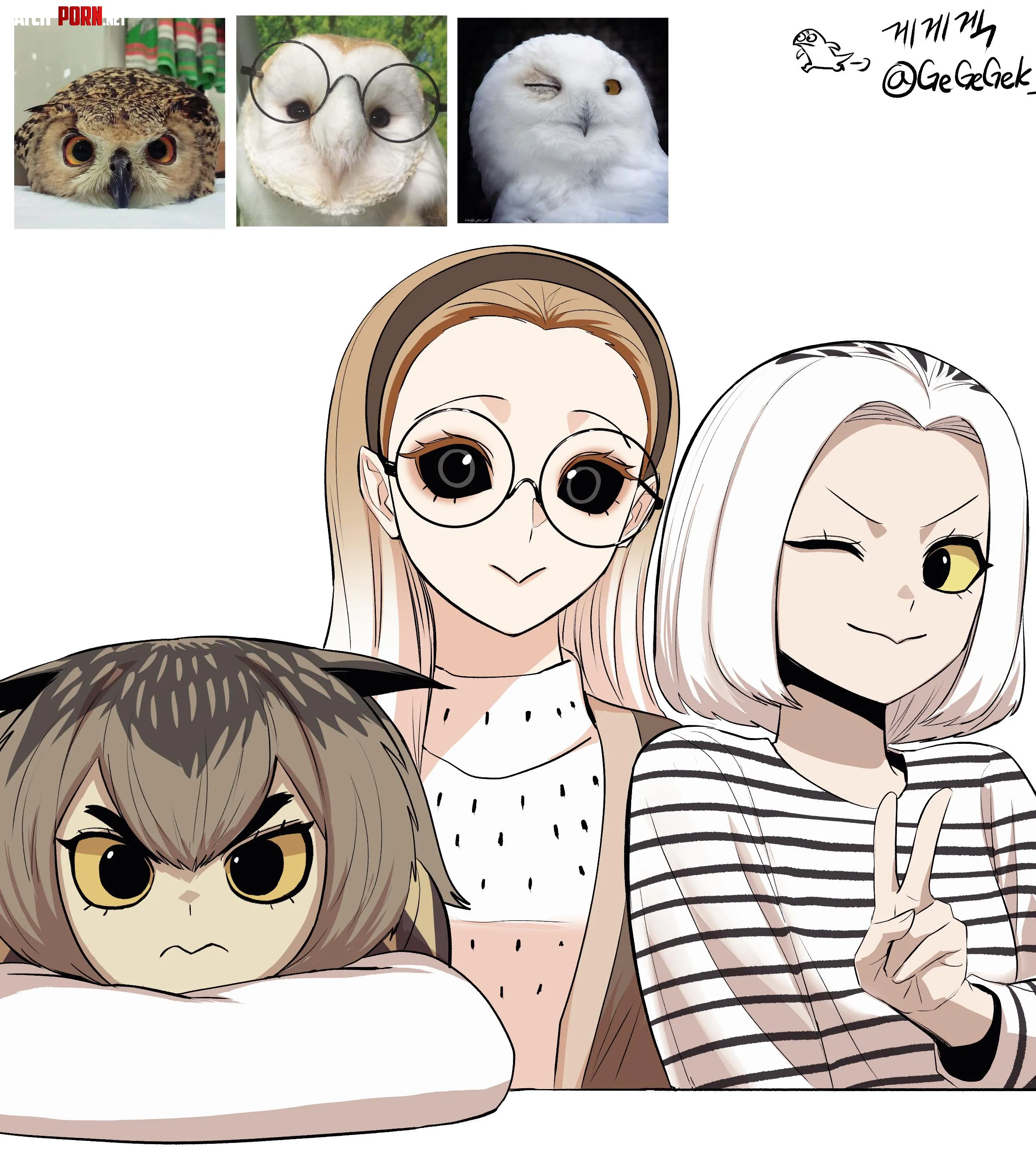 Owls Chan by GeGeGek by InteractionKooky771