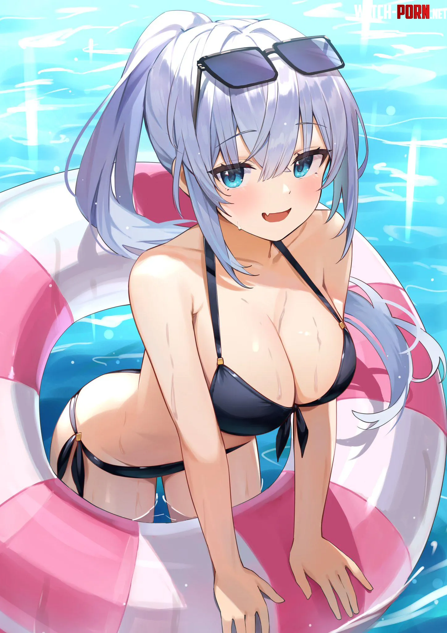 Swimming with an inflatable ring  by marxsander2016