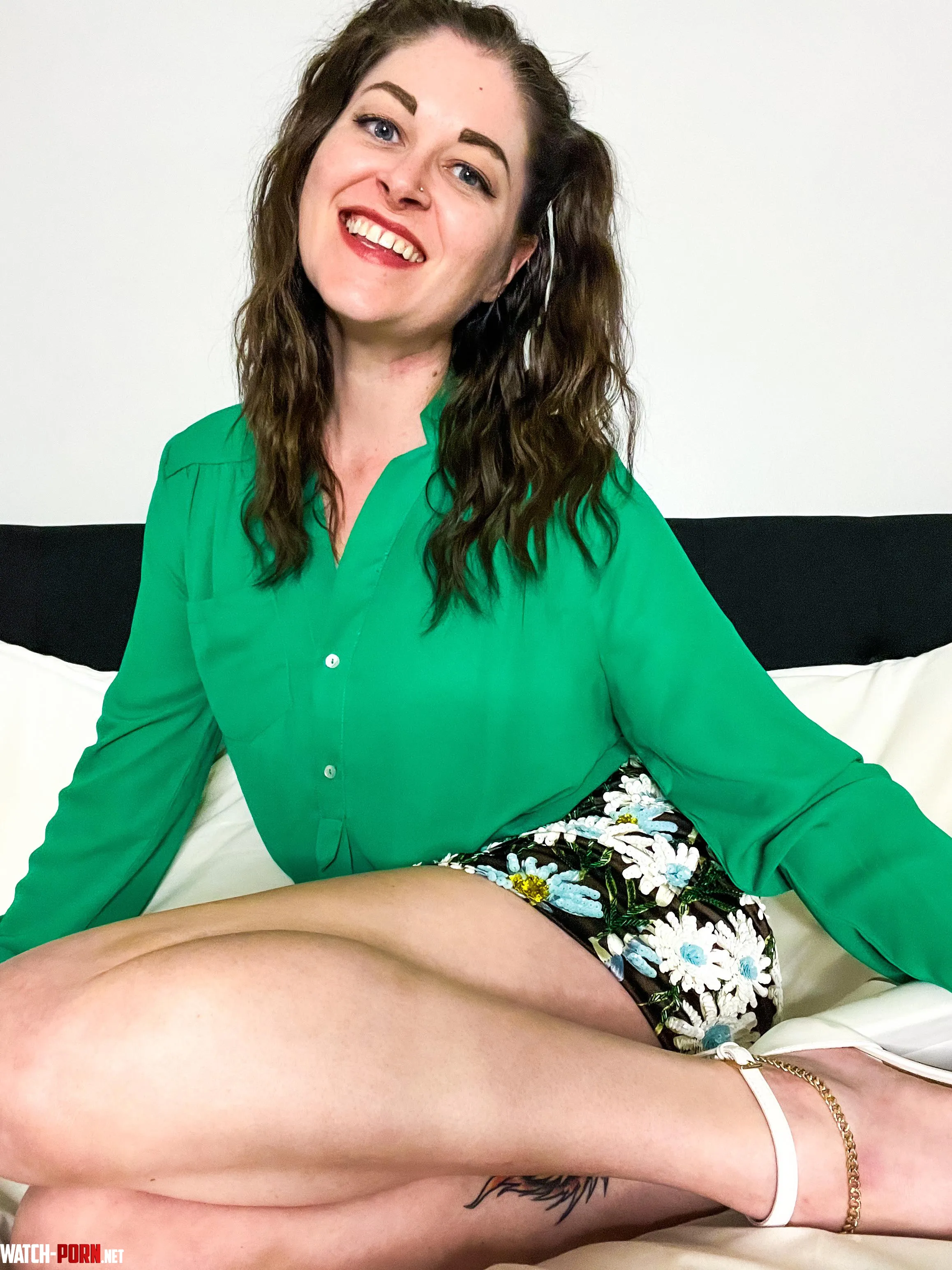 Thrifted this cute skirt Now there is sequins everywhere by OneBlueIris