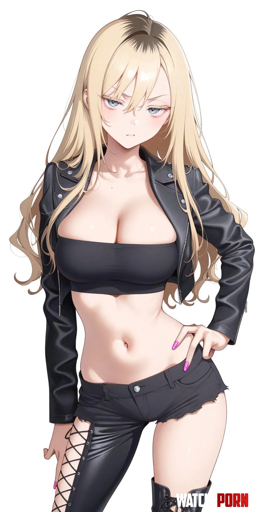 Gyaru in Black  by CheetahSperm18