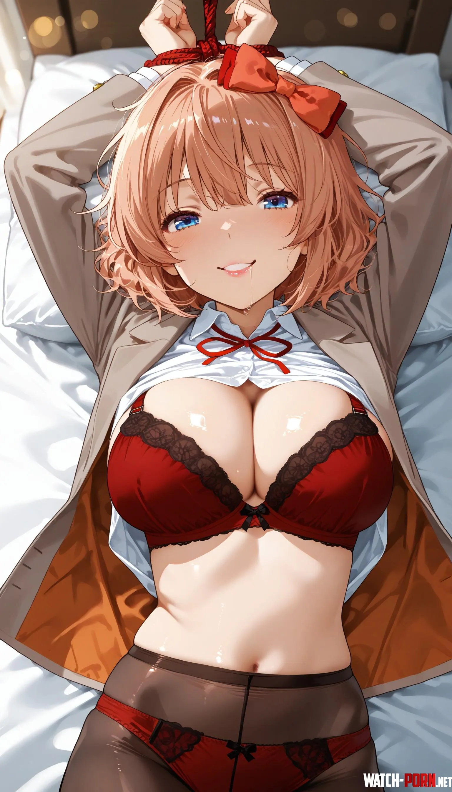 Rope play with Sayori Yodayo AI by Hillvegxn