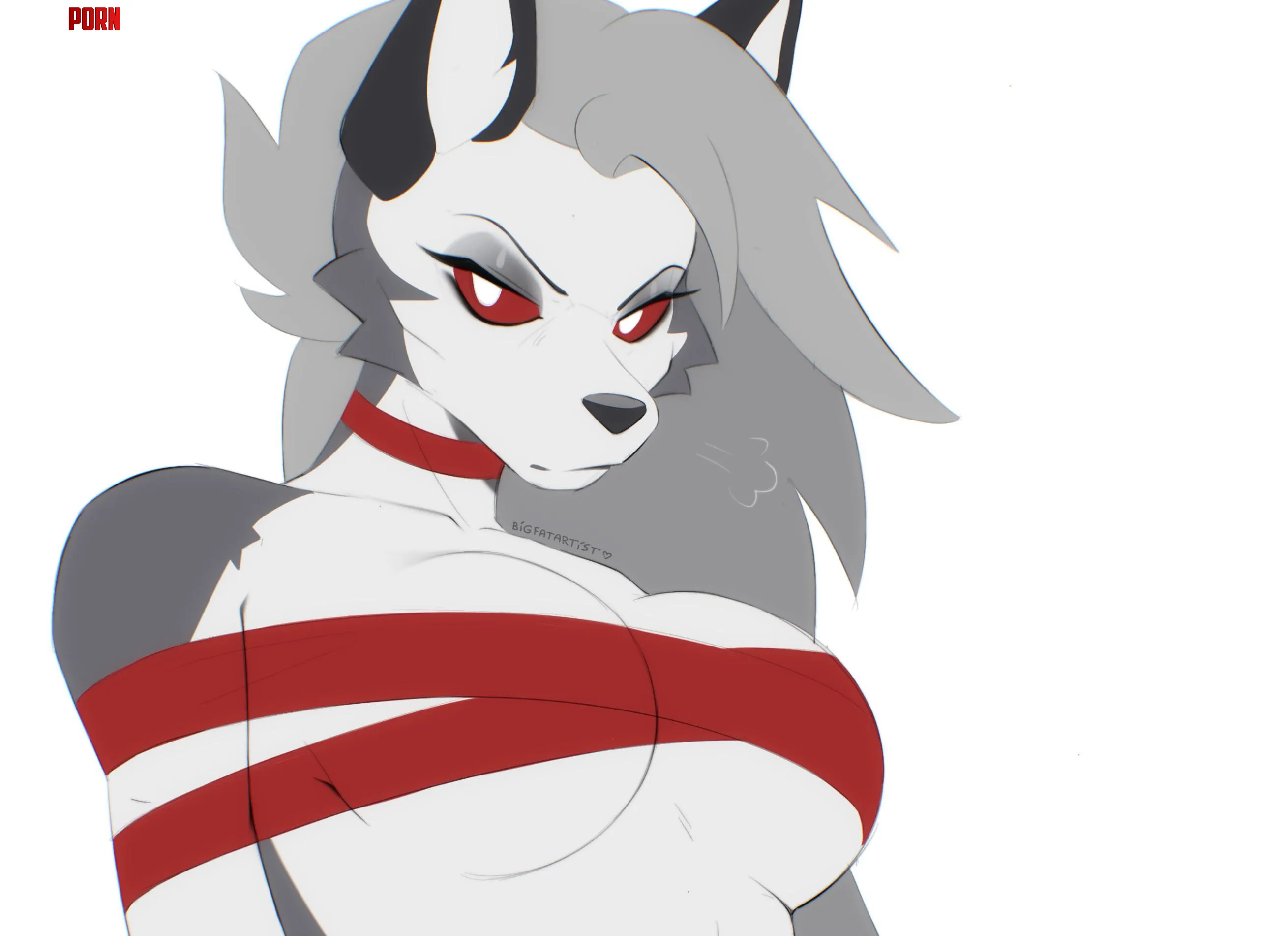 Who wants to receive Loona as a Christmas gift WIP  by BigFatArtist