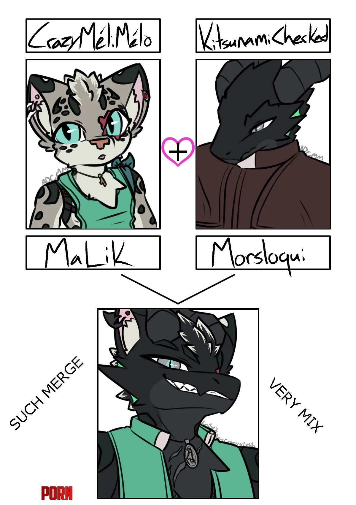 Merge Malik  Mors Art and Malik c Me by CrazyMeliMelo