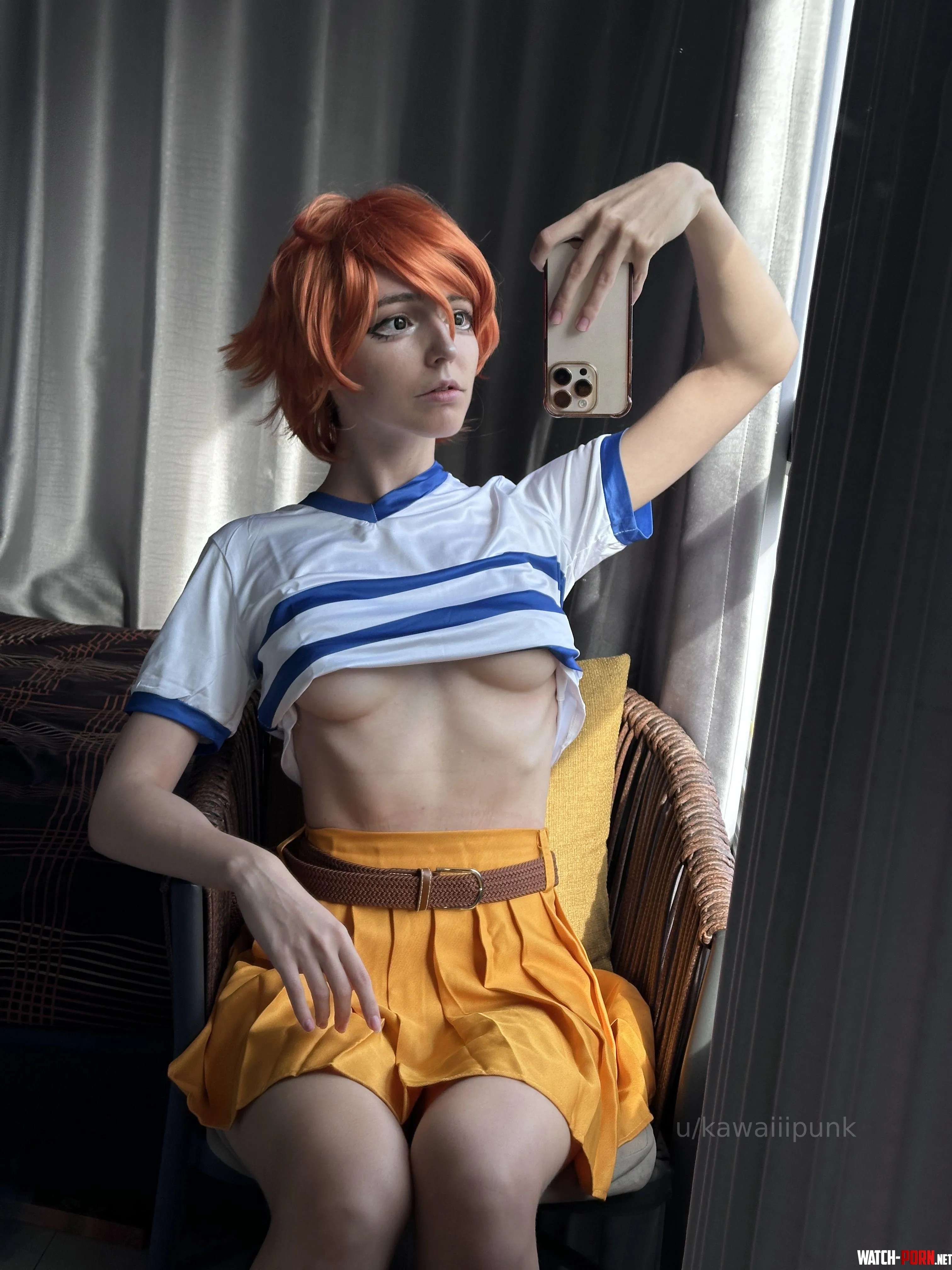 Underboob in my Nami OnePiece cosplay by kawaiiipunk