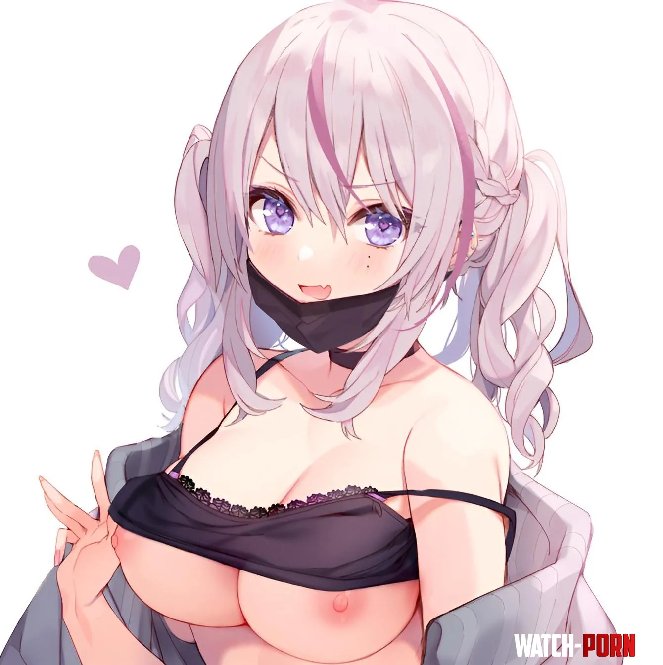 exposing her oppai to you  by DesuMitsuki