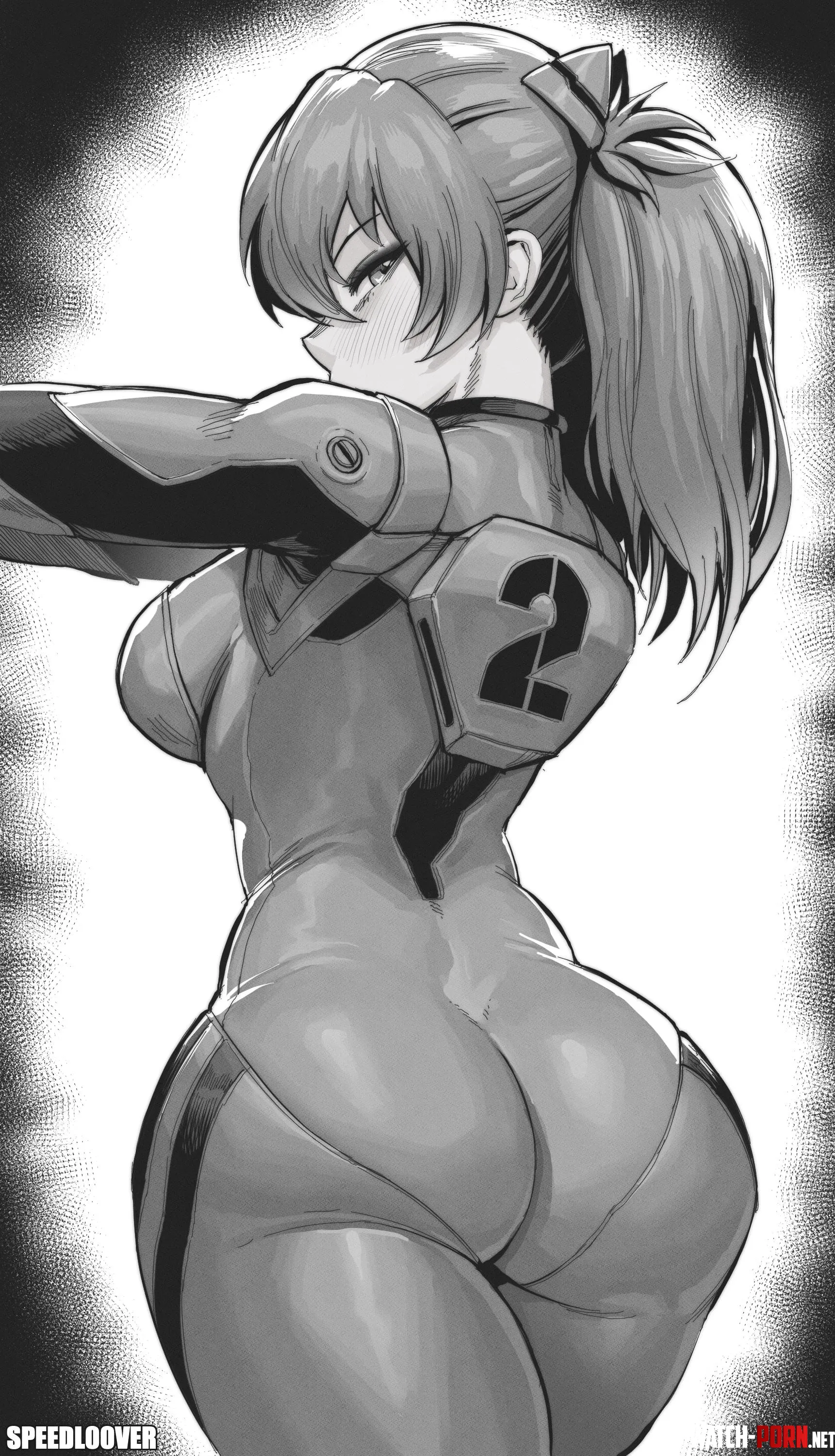Asukas round booty Neon Genesis Evangelion Speedl00ver by DOGE_HENTAI_LOL