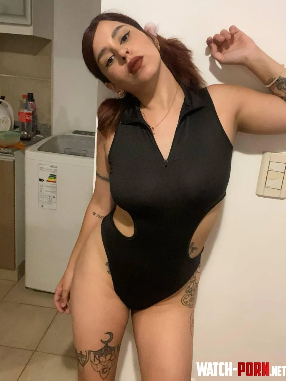 Black sexy one piece suit especially for you by YourSweetChickk
