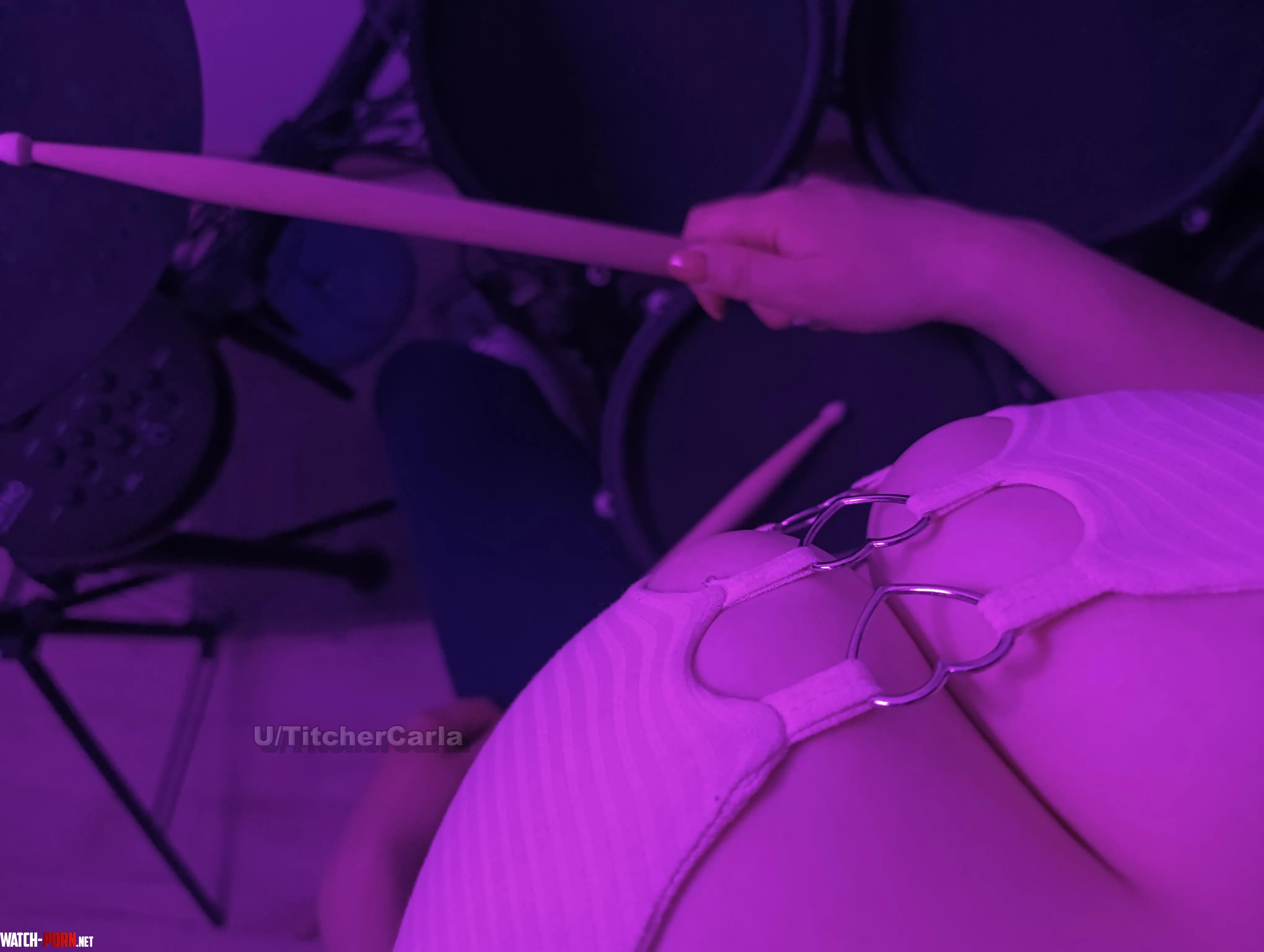 POV playing drums by TitcherCarla