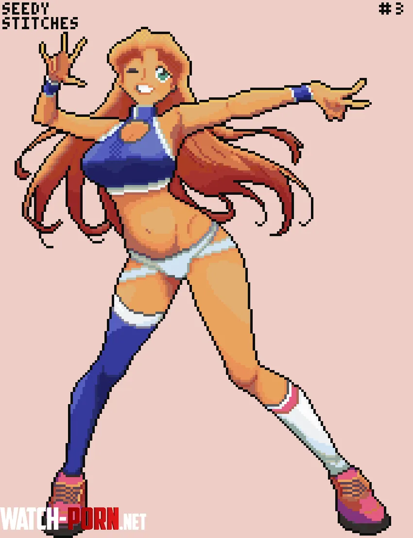 Starfire in a new outfit art by me by YourLocalFemby