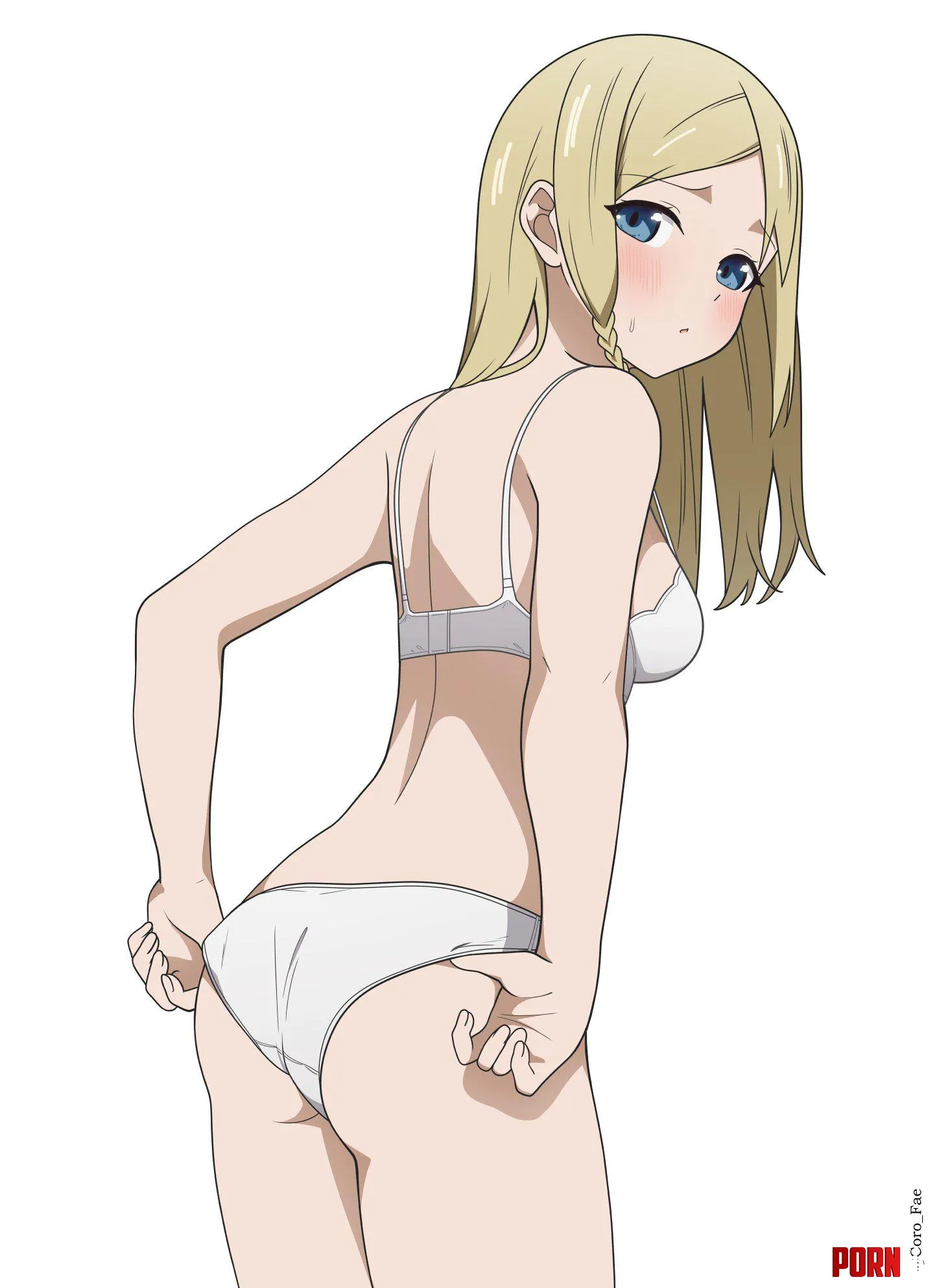 Ai Hayasaka Blushing In Her White Panties KaguyaSama Love Is War by Csxc