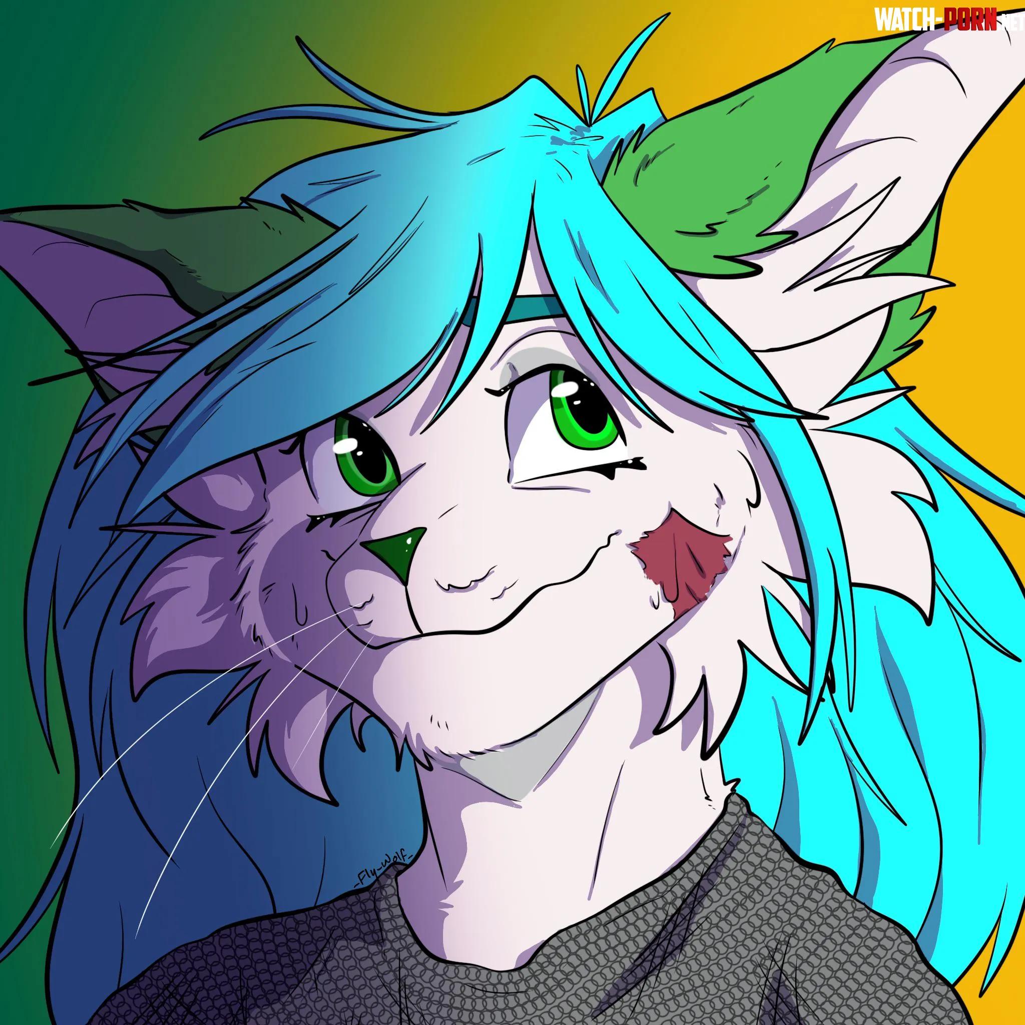 a five dollar comm i made for kikichu on FA myself by _Fly__Wolf_