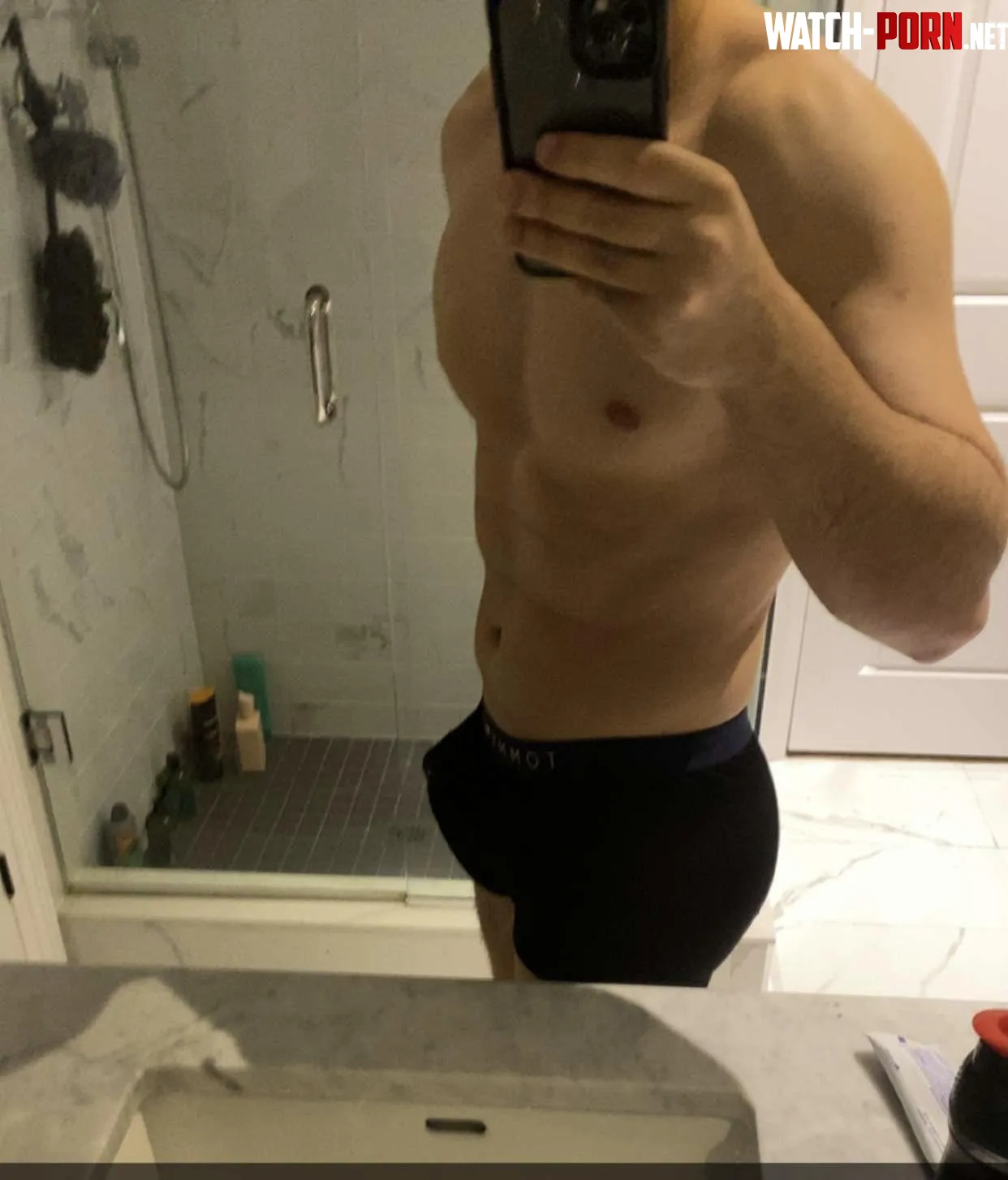 Post gym bulges are a must at this point  by Peter_ParkersPuberty