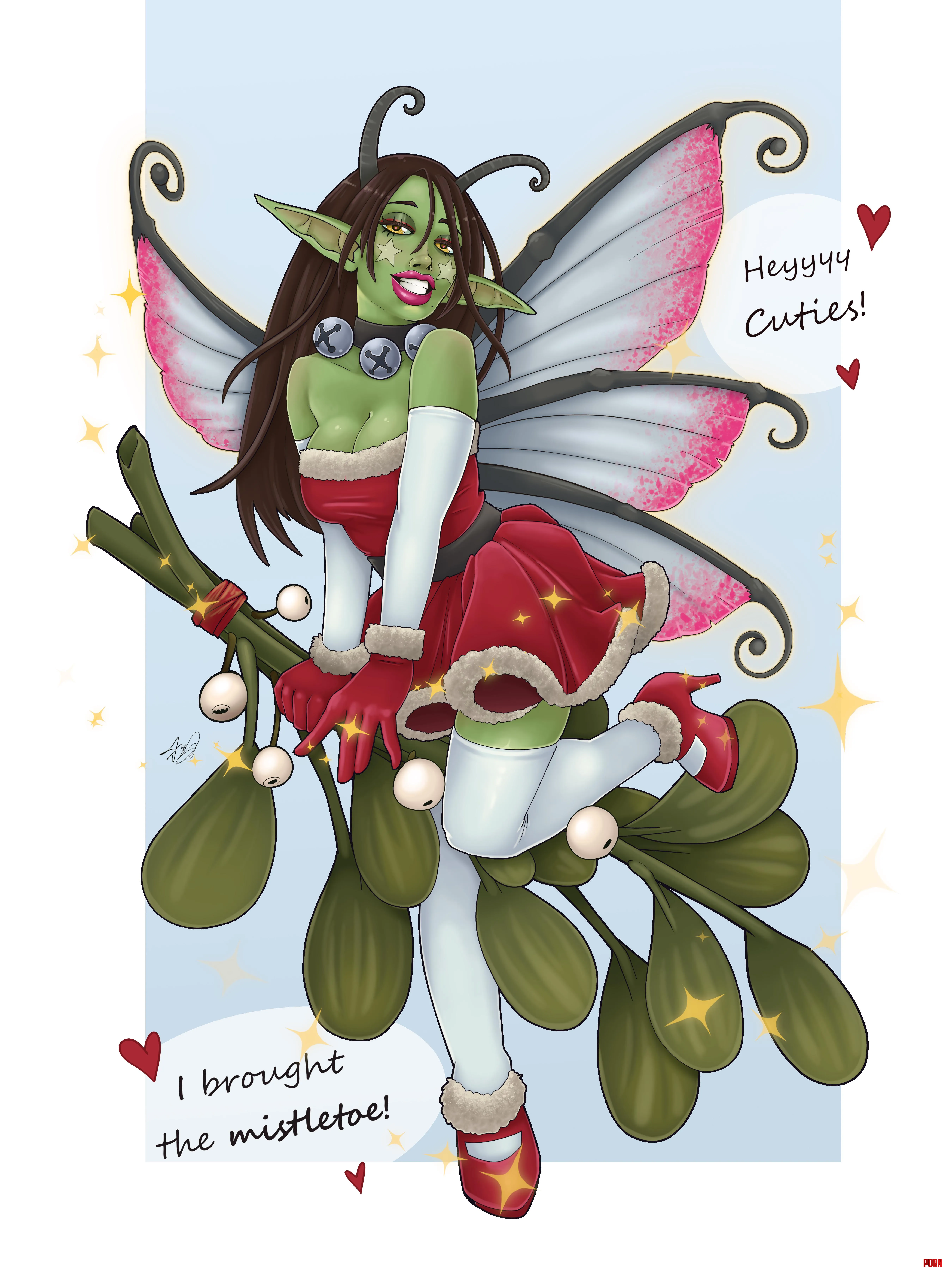 OC Looking for Christmas Kisses  by therealblabyloo