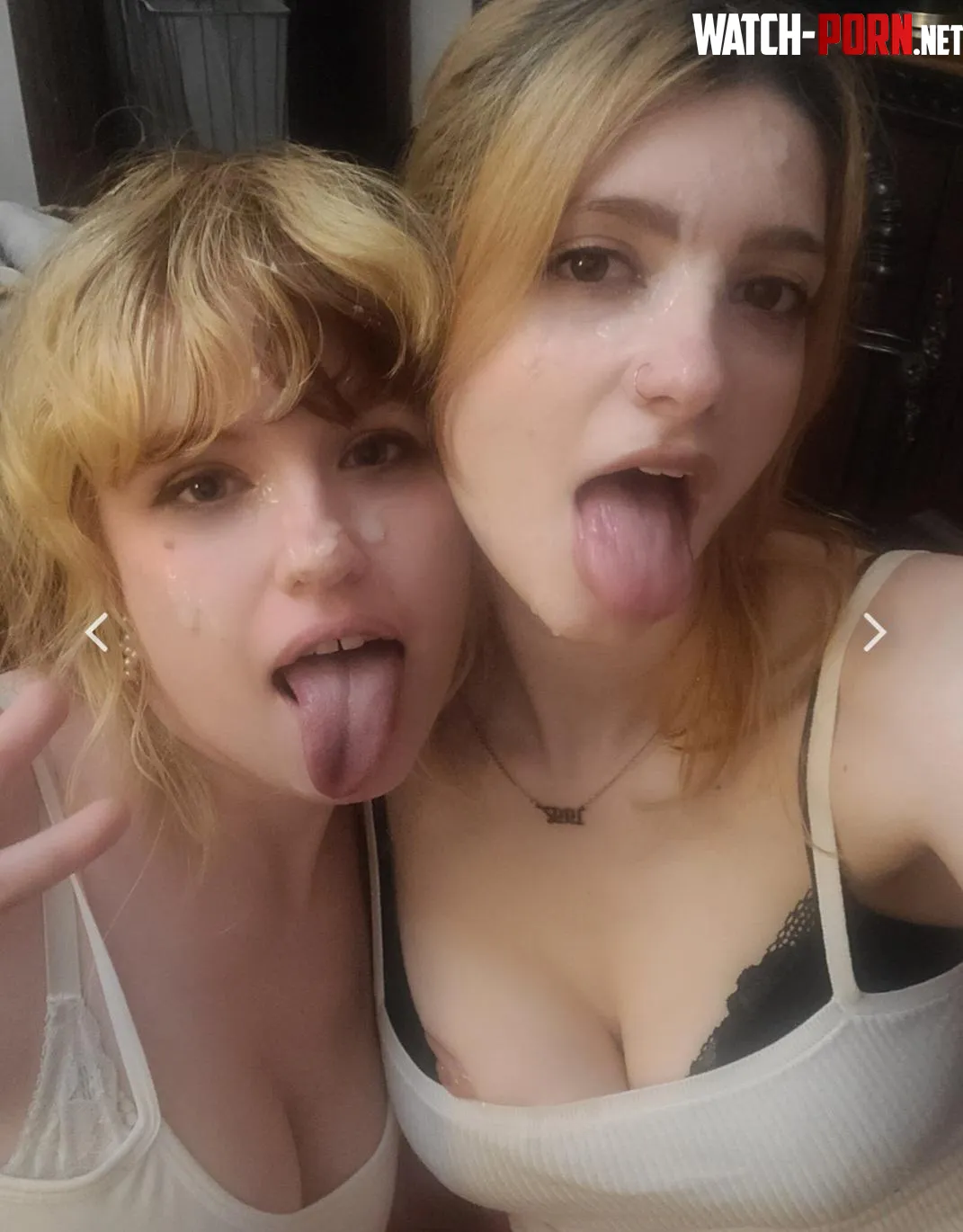 10 days worth of pent up cum all over our faces  by rocketbabey