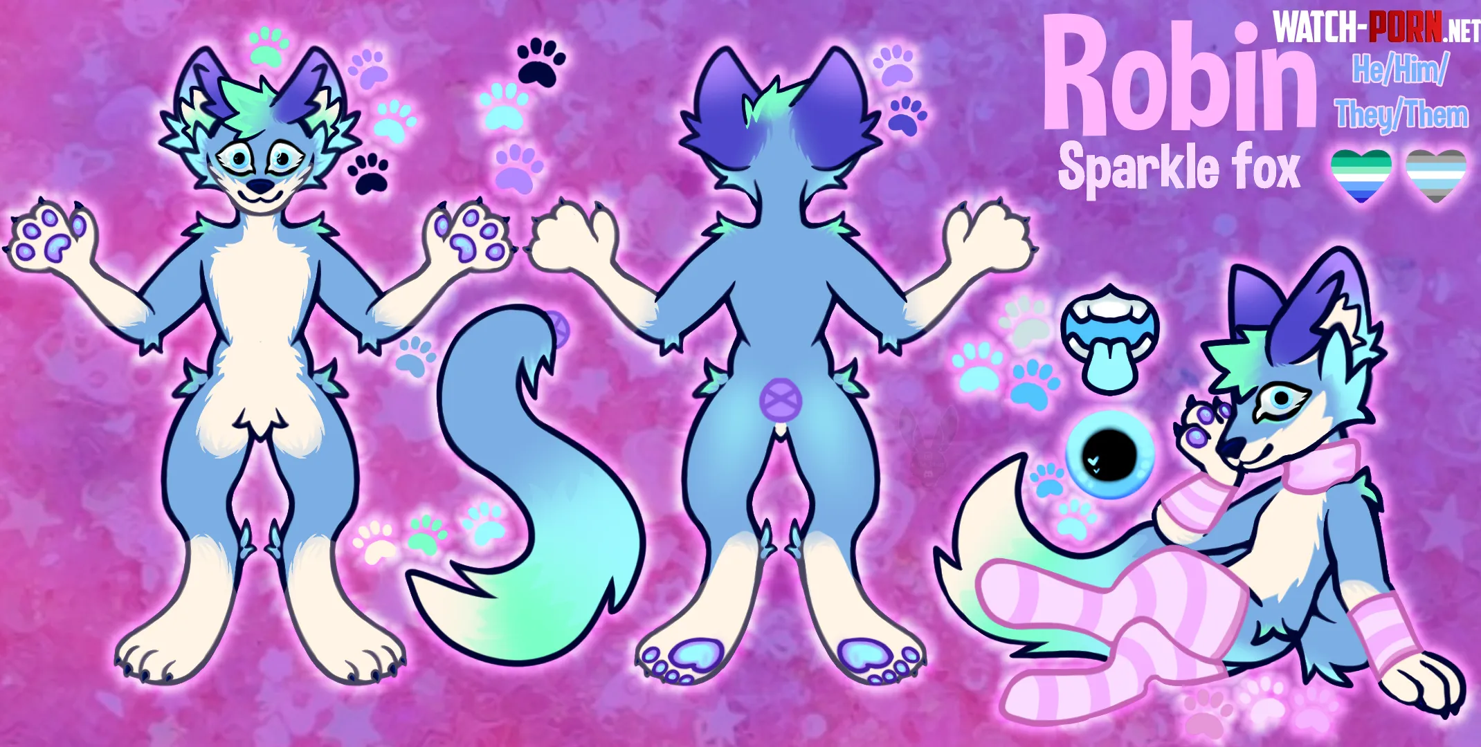 Ref sheet for a friend  commissions open by Zombnuy