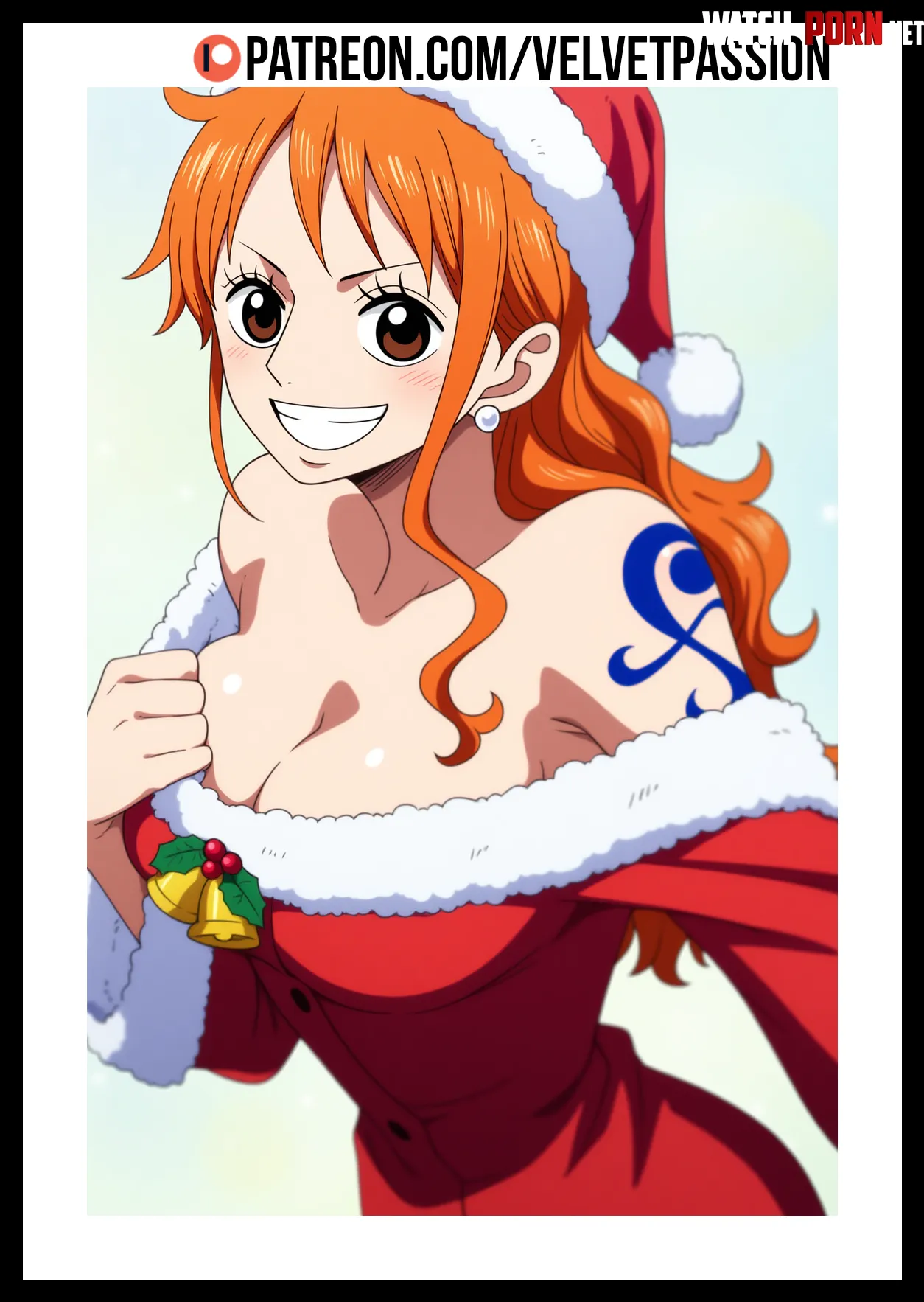 Nami wish you a Merry Christmas by -Velvet_Passion-