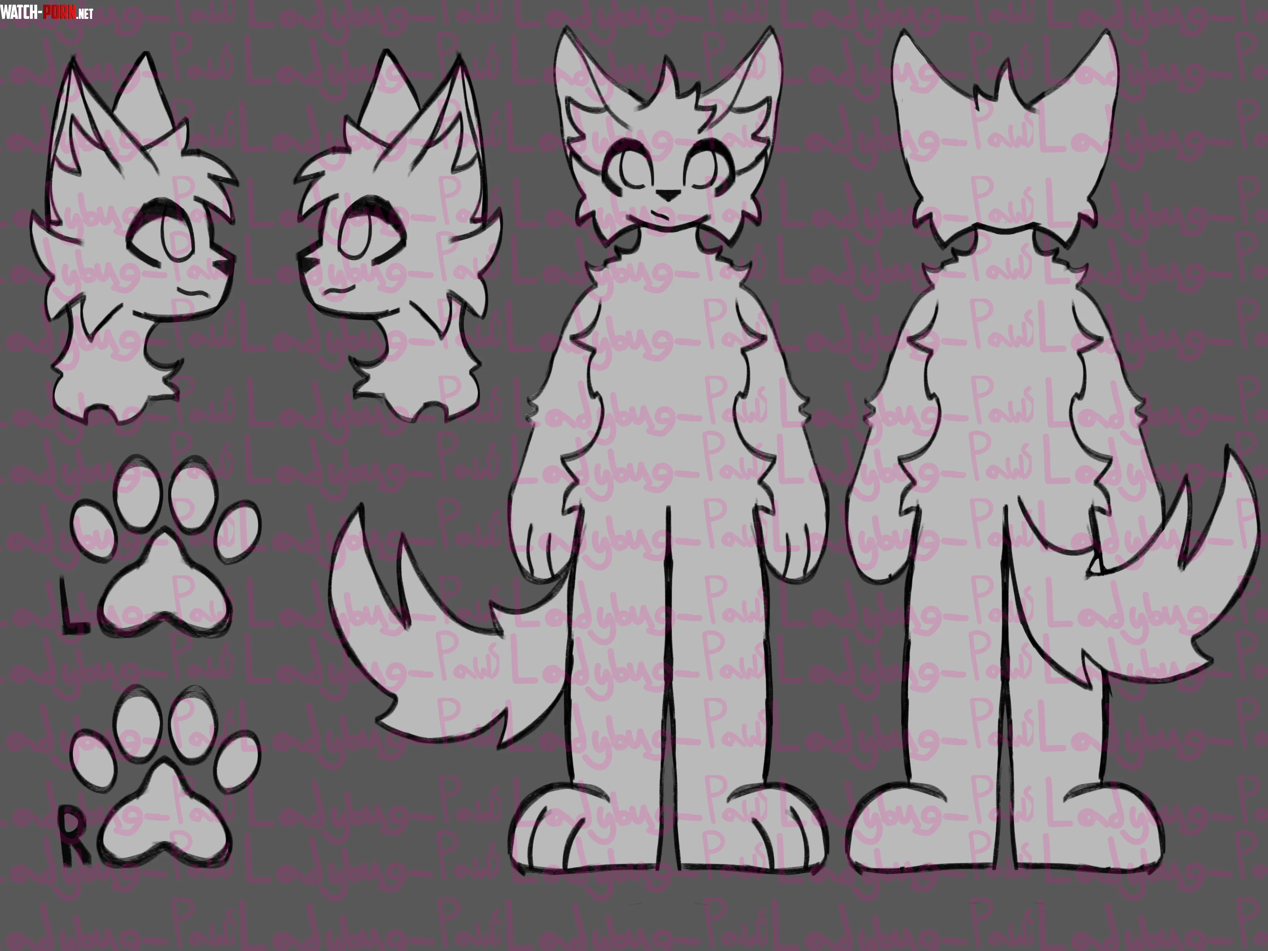 Giving away 2 free custom reference sheets by Ladybug_Paws