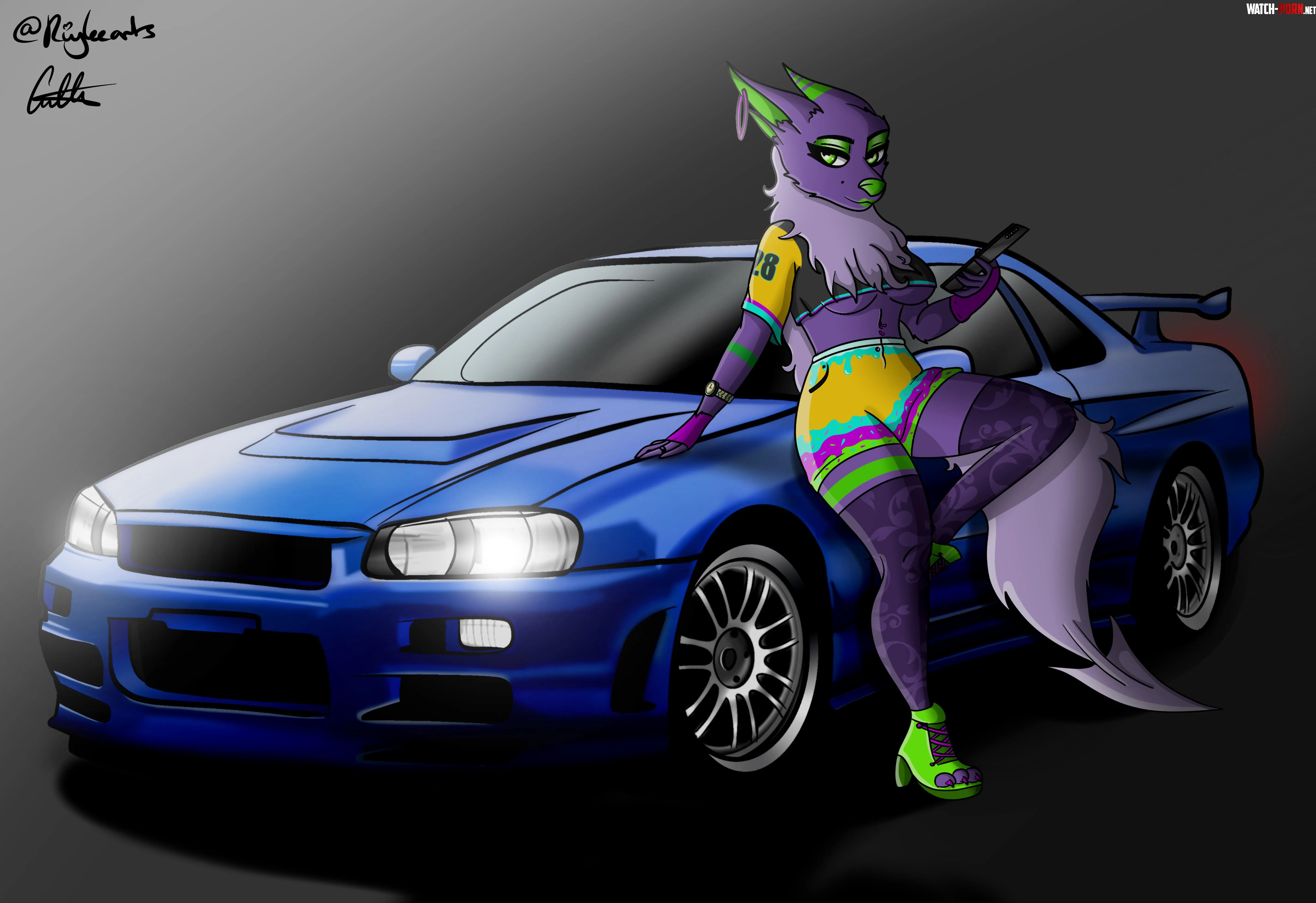 Skyline drawing and my OC by Mean_Water_9768
